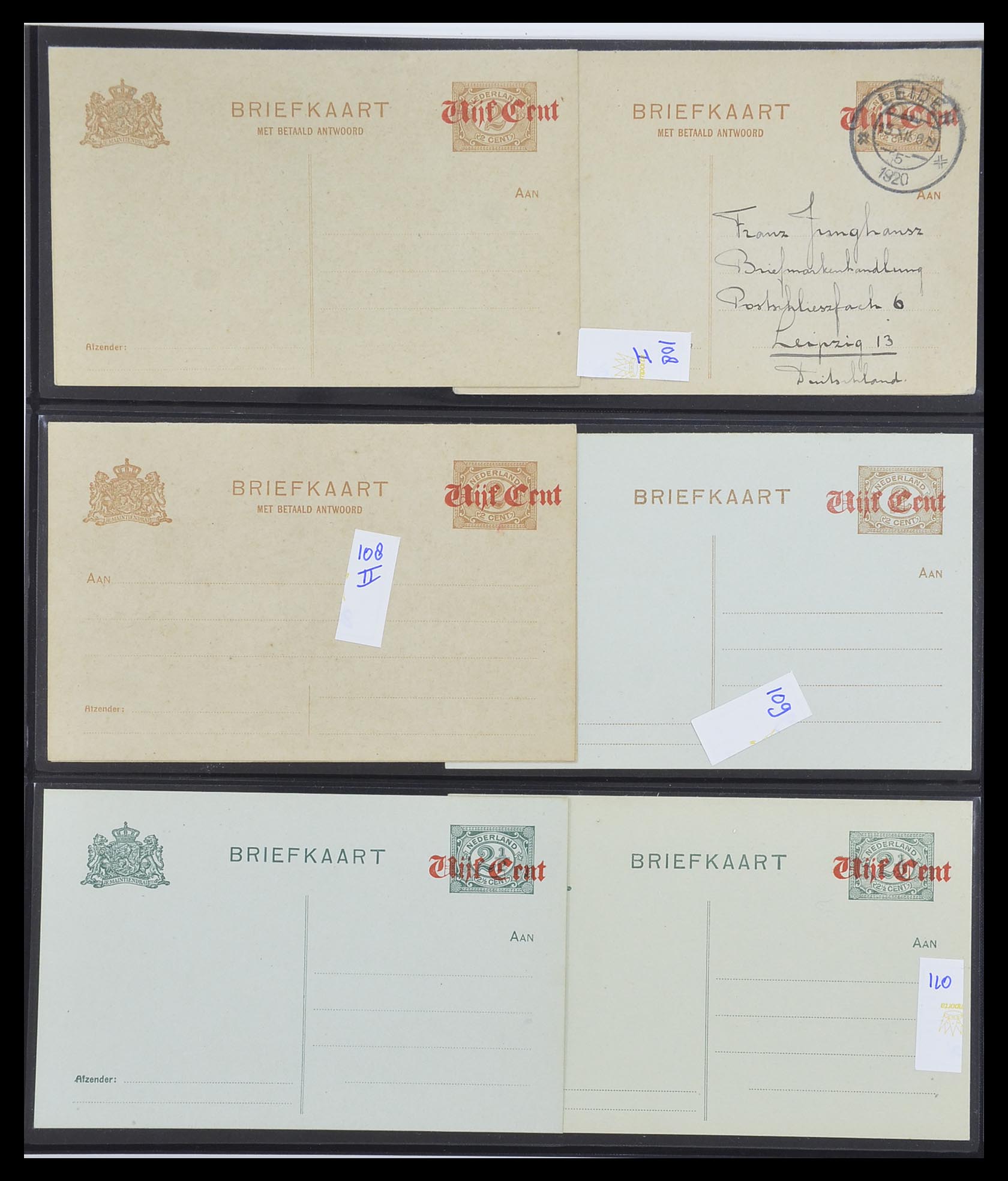 33534 038 - Postzegelverzameling 33534 Nederland postwaardestukken 1871-2010.