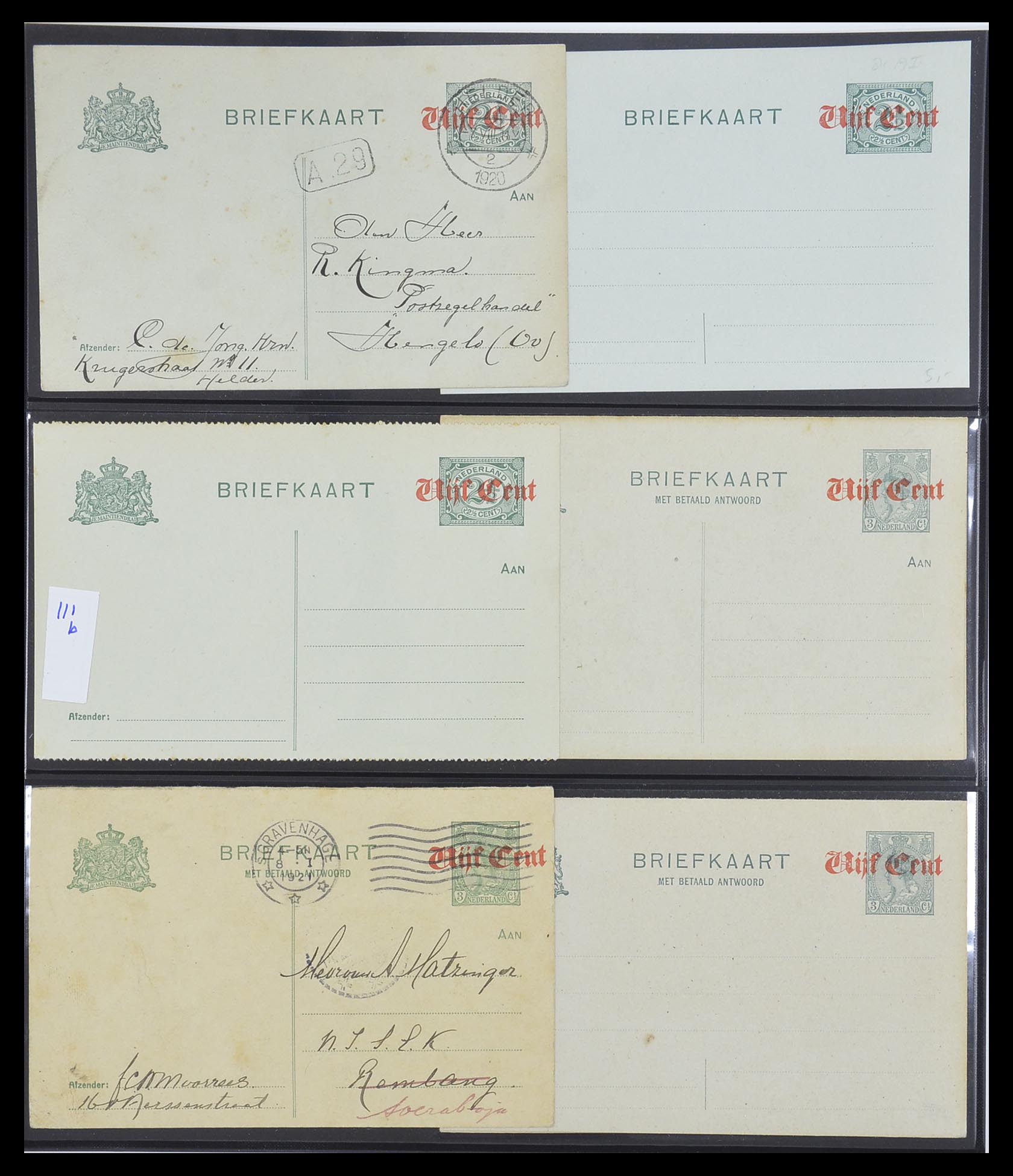 33534 039 - Stamp collection 33534 Netherlands postal stationeries 1871-2010.