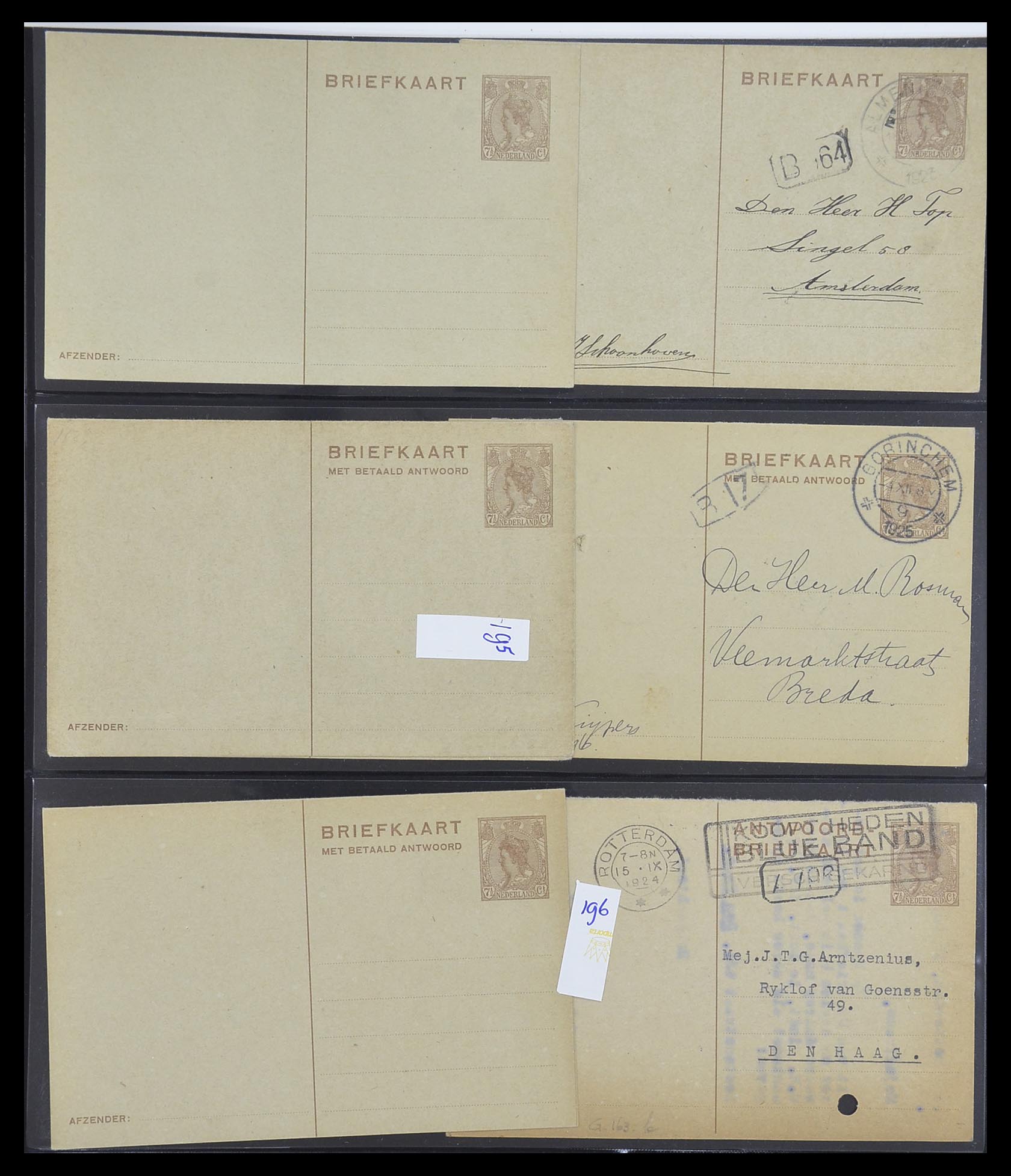 33534 056 - Postzegelverzameling 33534 Nederland postwaardestukken 1871-2010.