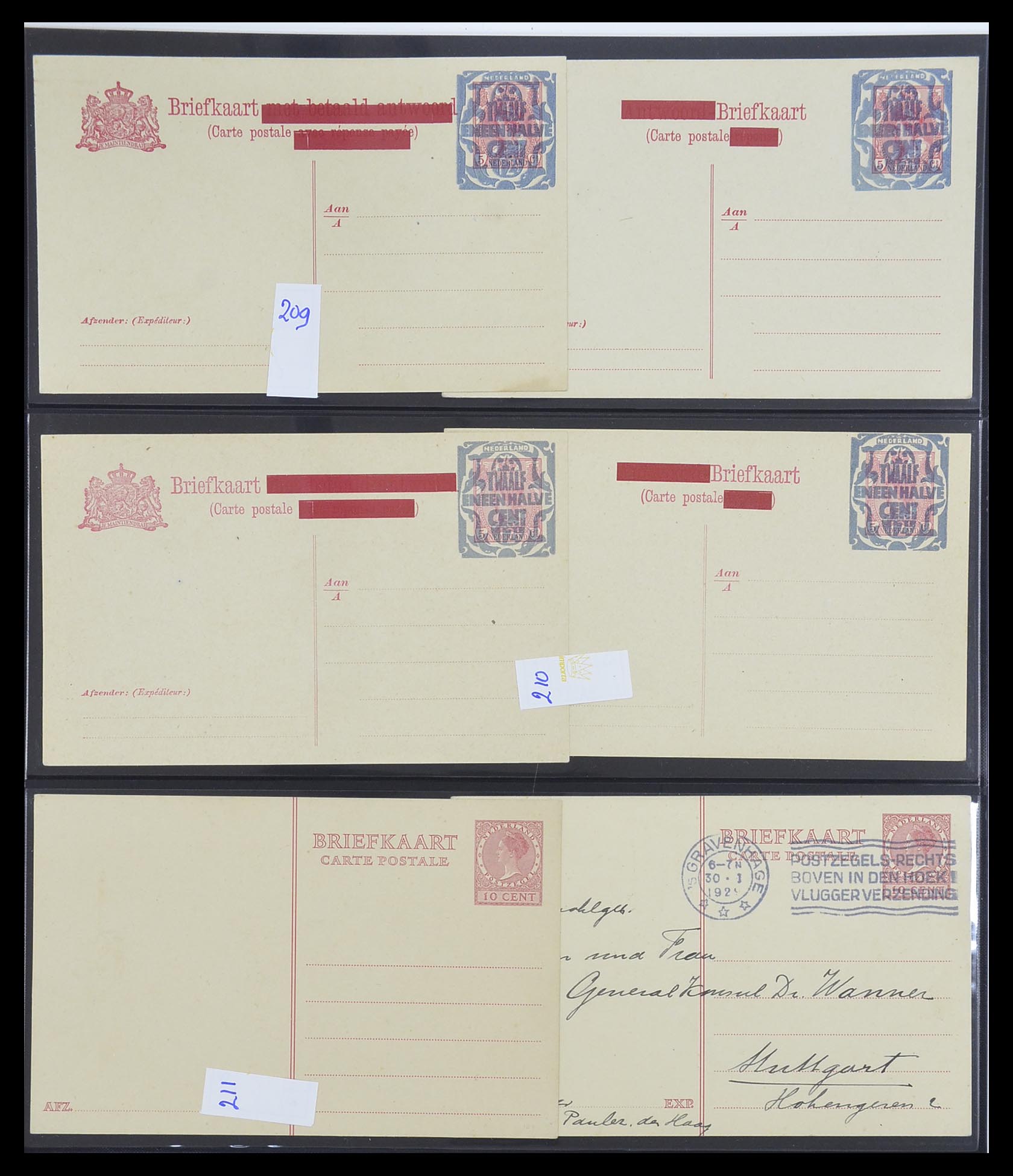 33534 063 - Postzegelverzameling 33534 Nederland postwaardestukken 1871-2010.