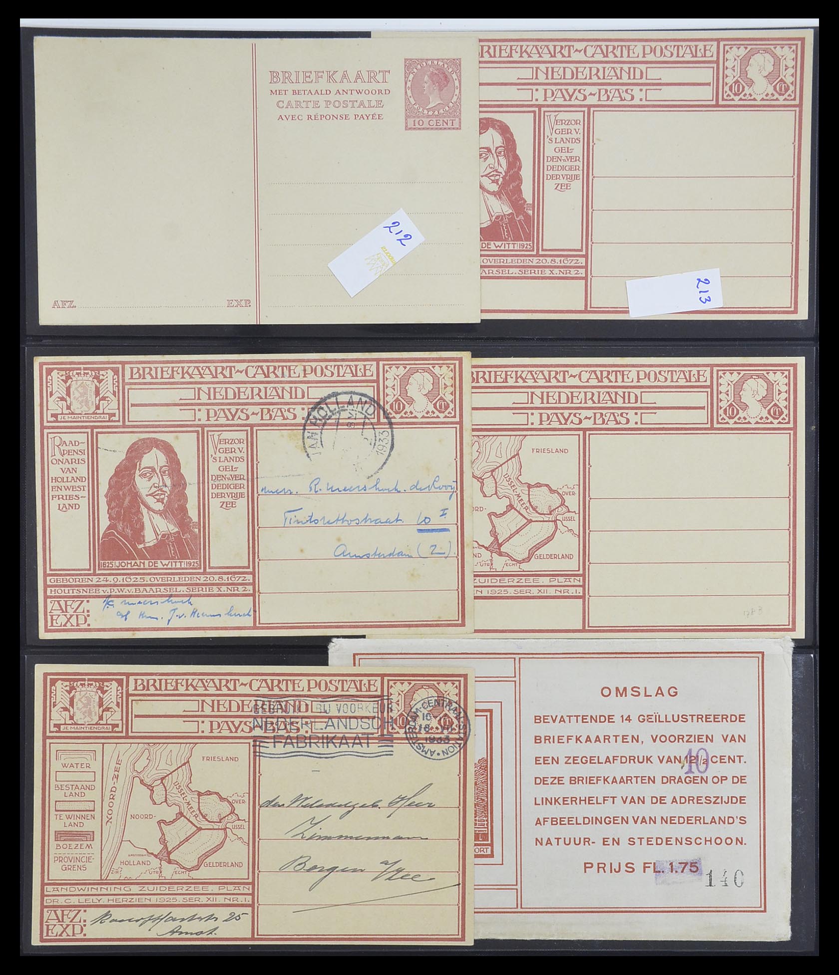 33534 064 - Postzegelverzameling 33534 Nederland postwaardestukken 1871-2010.