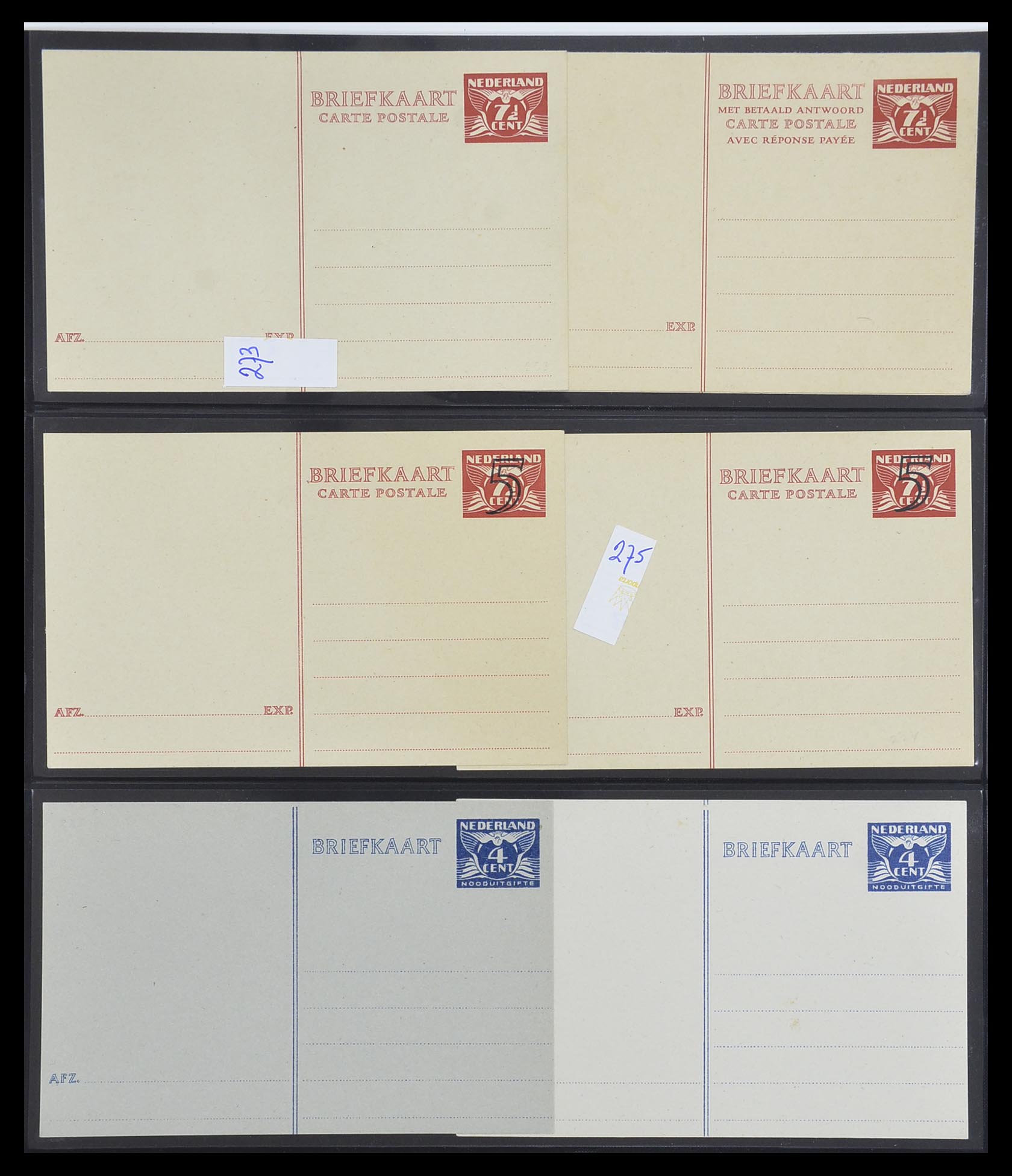 33534 096 - Postzegelverzameling 33534 Nederland postwaardestukken 1871-2010.