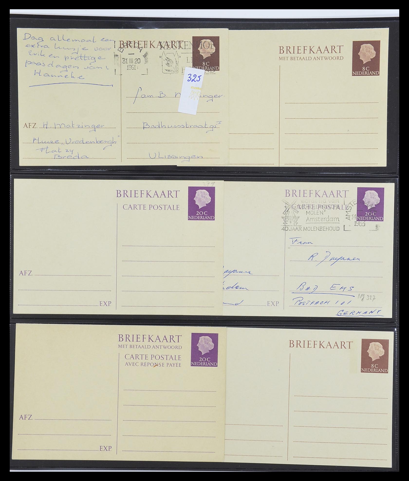 33534 124 - Postzegelverzameling 33534 Nederland postwaardestukken 1871-2010.
