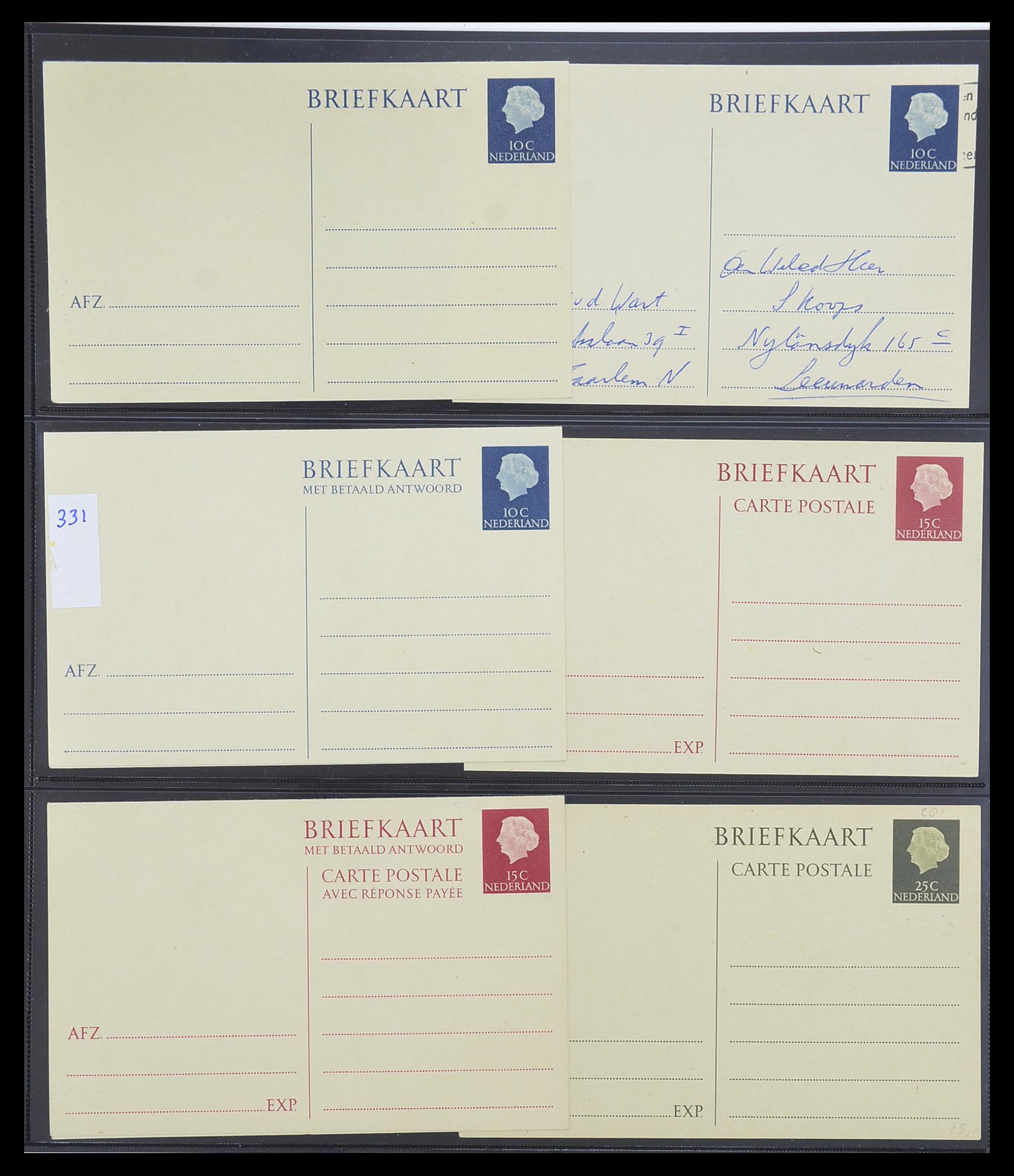 33534 125 - Postzegelverzameling 33534 Nederland postwaardestukken 1871-2010.