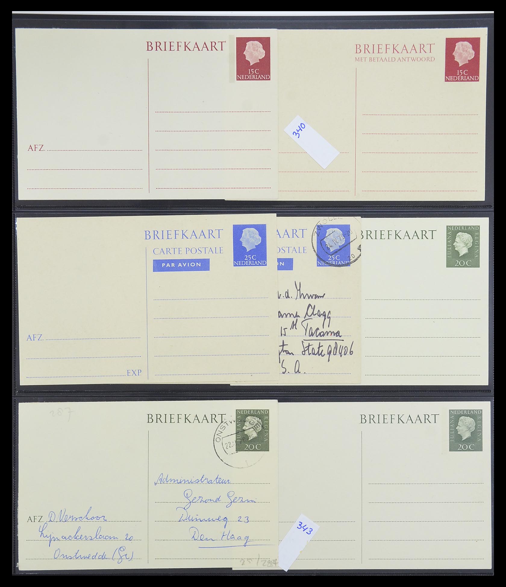 33534 127 - Postzegelverzameling 33534 Nederland postwaardestukken 1871-2010.