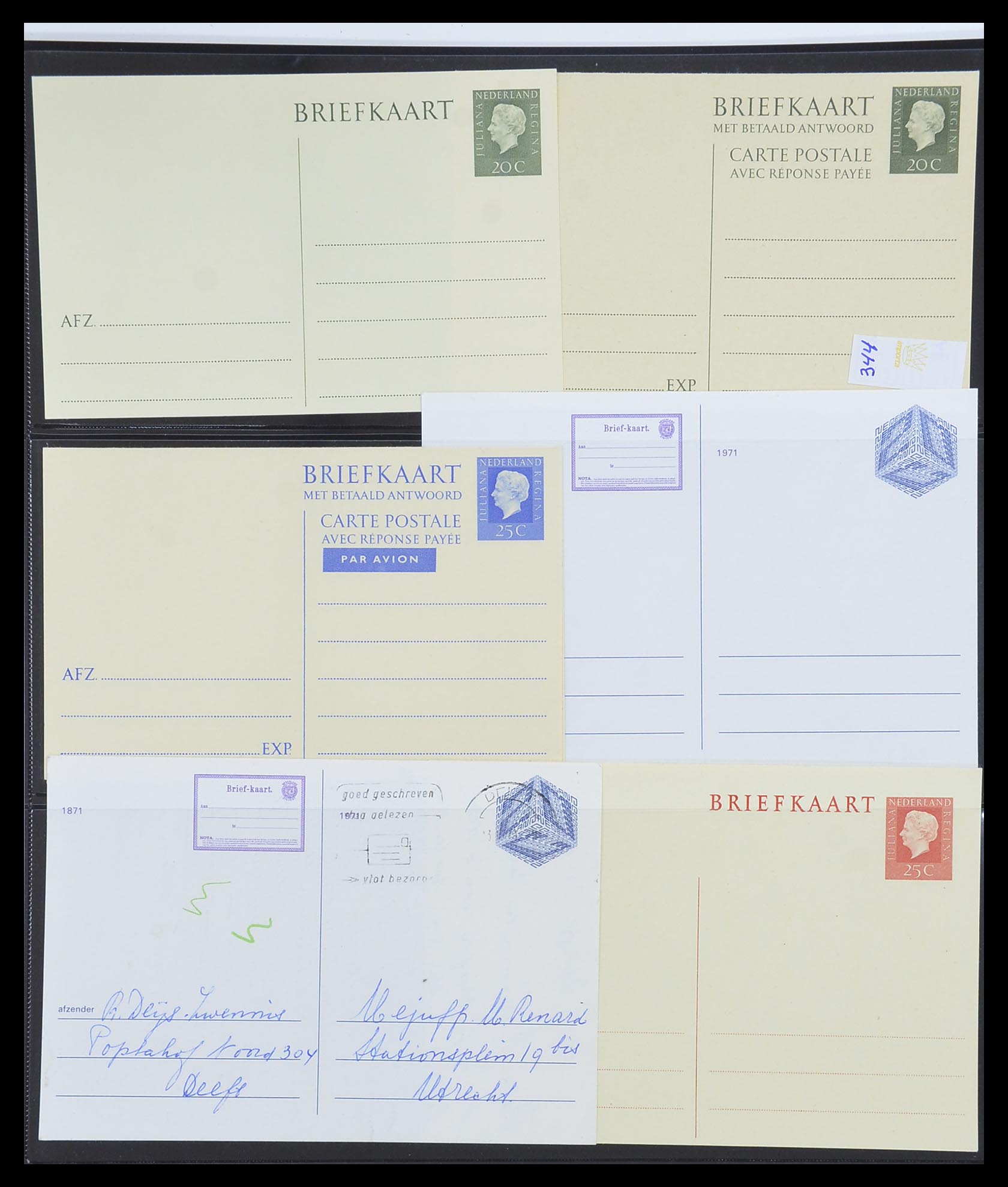 33534 128 - Postzegelverzameling 33534 Nederland postwaardestukken 1871-2010.