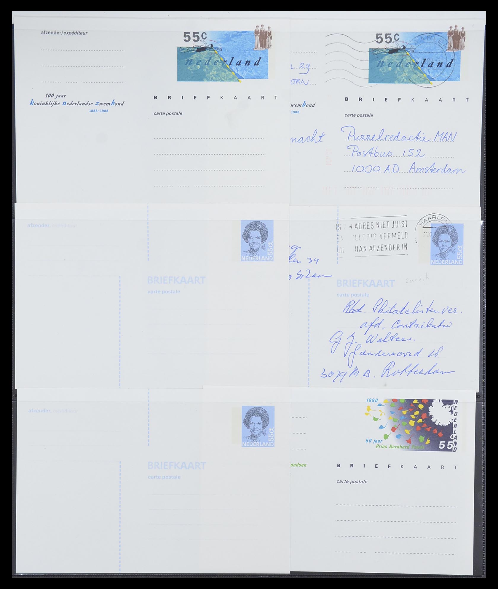 33534 135 - Postzegelverzameling 33534 Nederland postwaardestukken 1871-2010.
