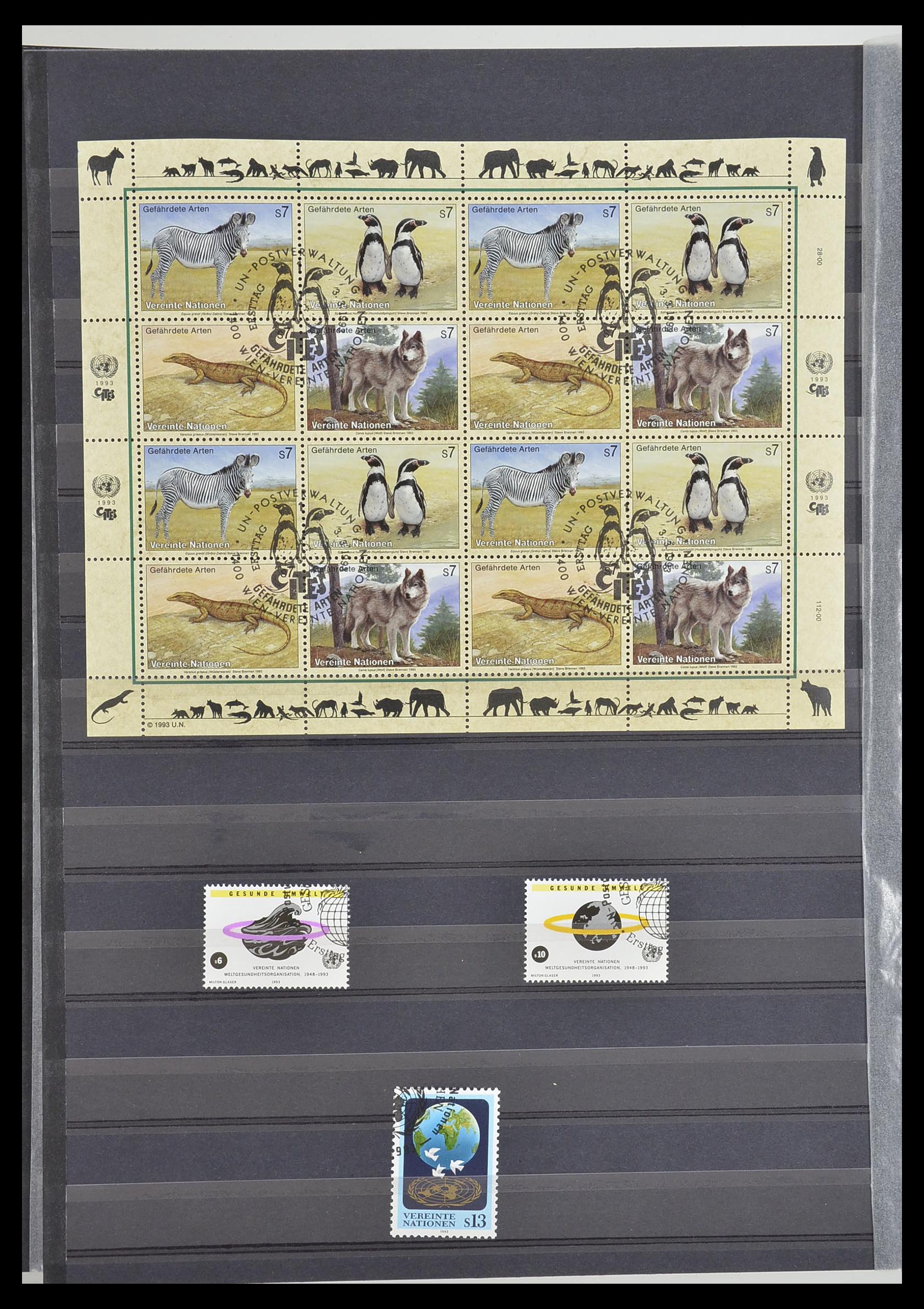 33535 028 - Postzegelverzameling 33535 Verenigde Naties 1951-2008.