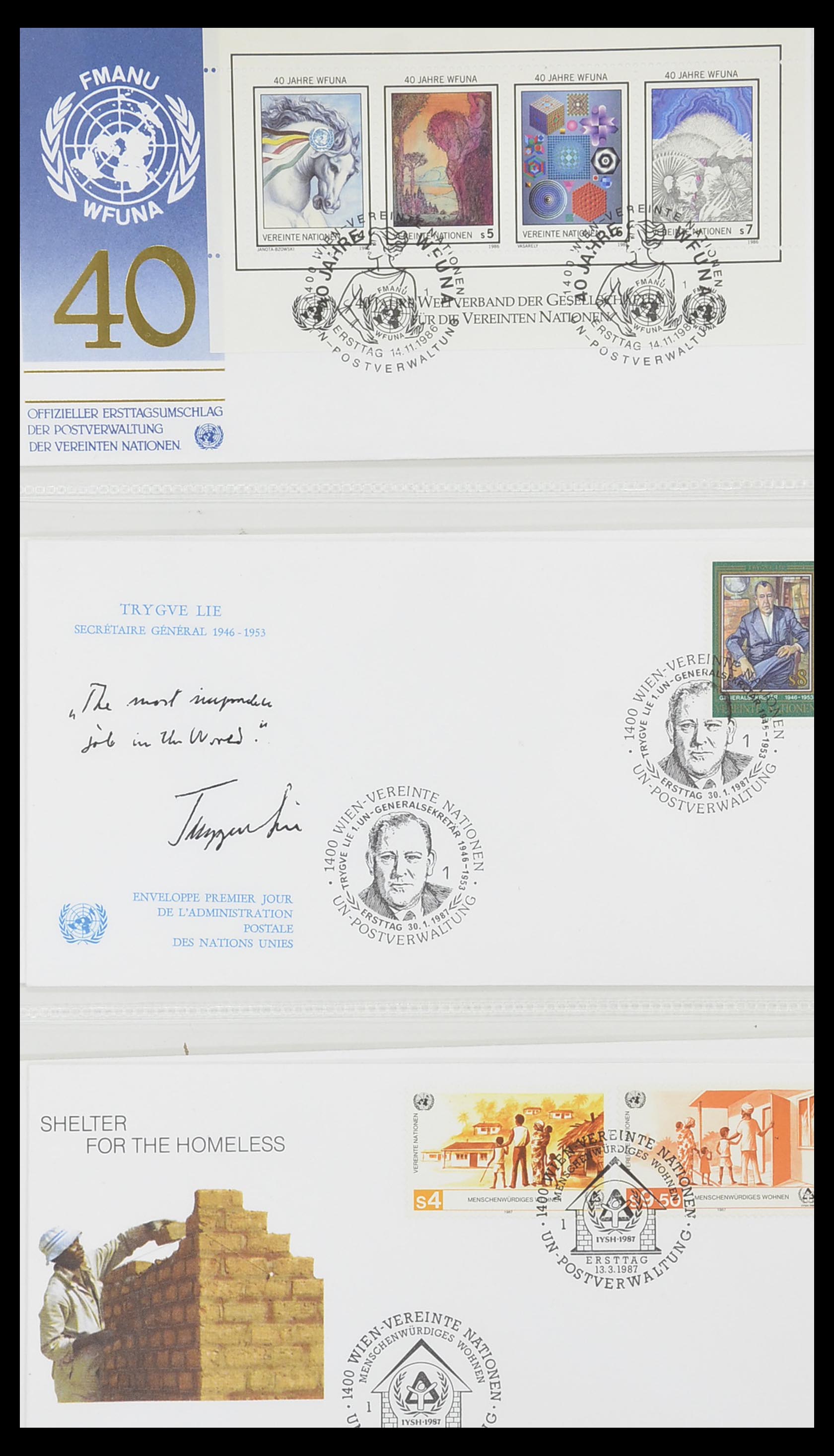 33535 083 - Stamp collection 33535 United Nations 1951-2008.
