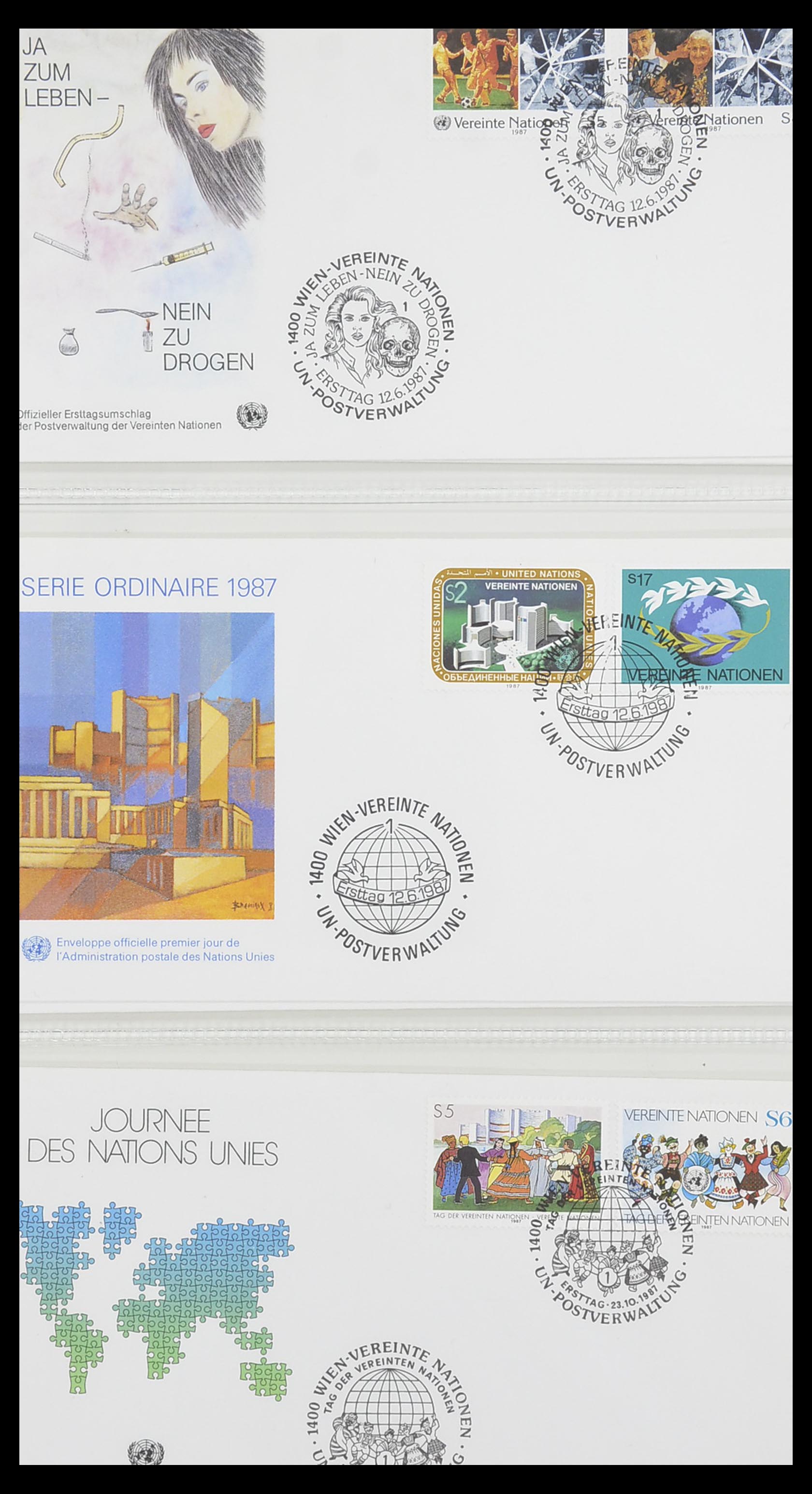 33535 084 - Stamp collection 33535 United Nations 1951-2008.