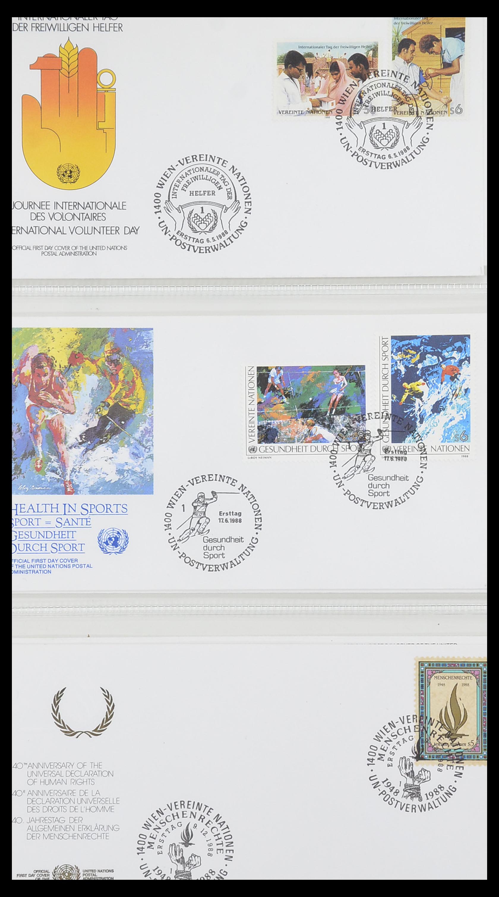 33535 086 - Stamp collection 33535 United Nations 1951-2008.