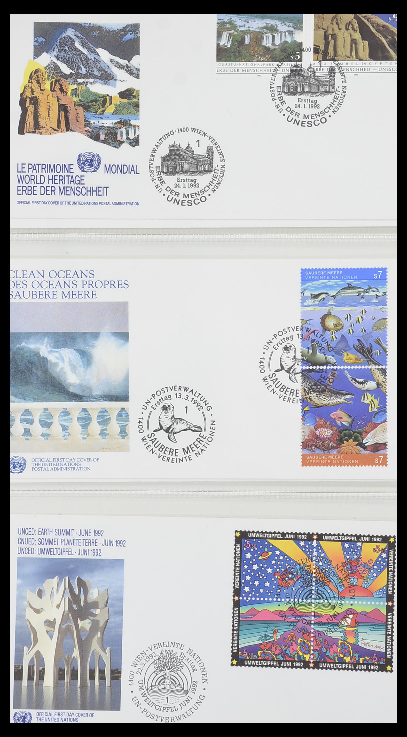33535 096 - Postzegelverzameling 33535 Verenigde Naties 1951-2008.