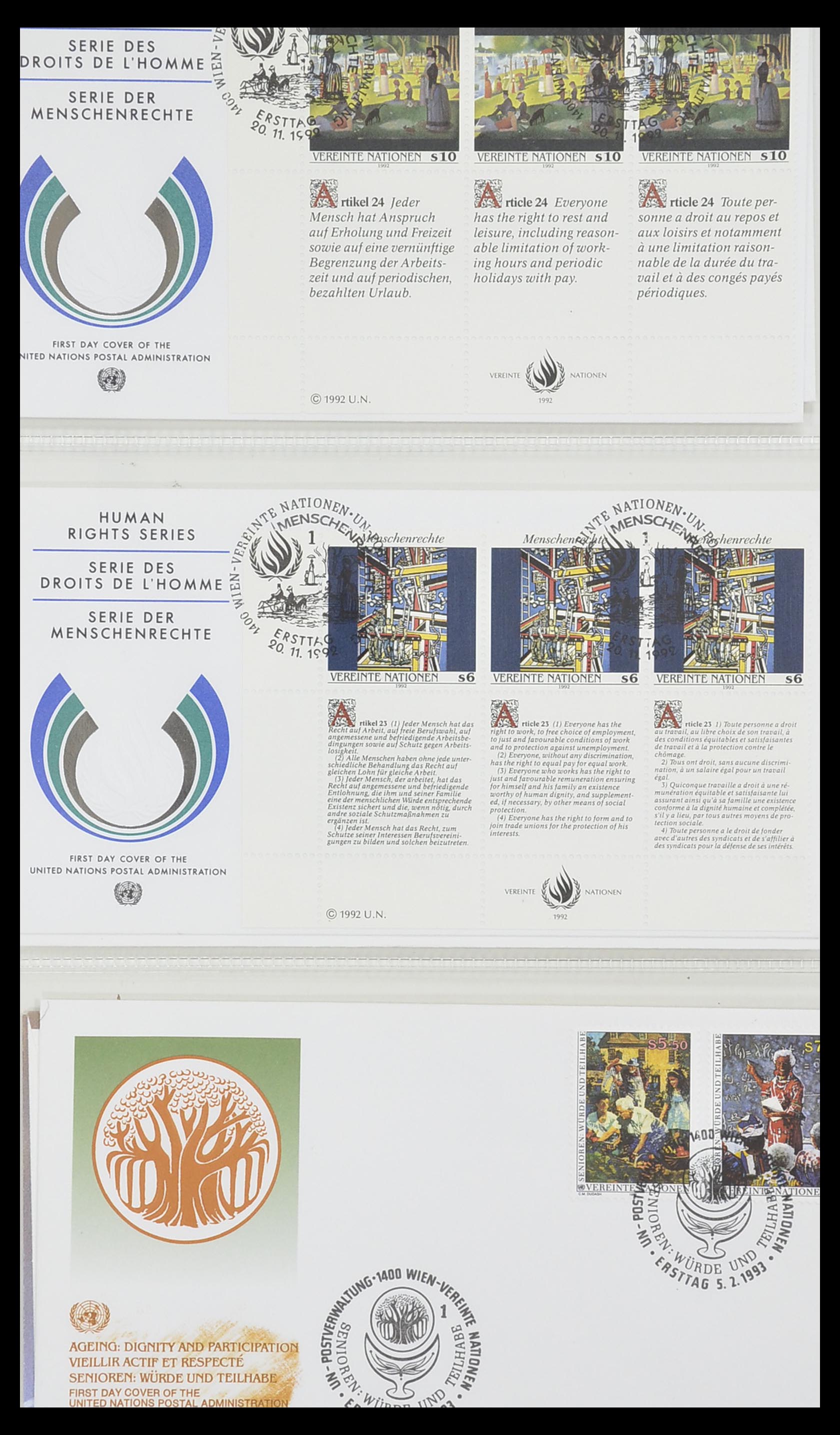 33535 098 - Postzegelverzameling 33535 Verenigde Naties 1951-2008.