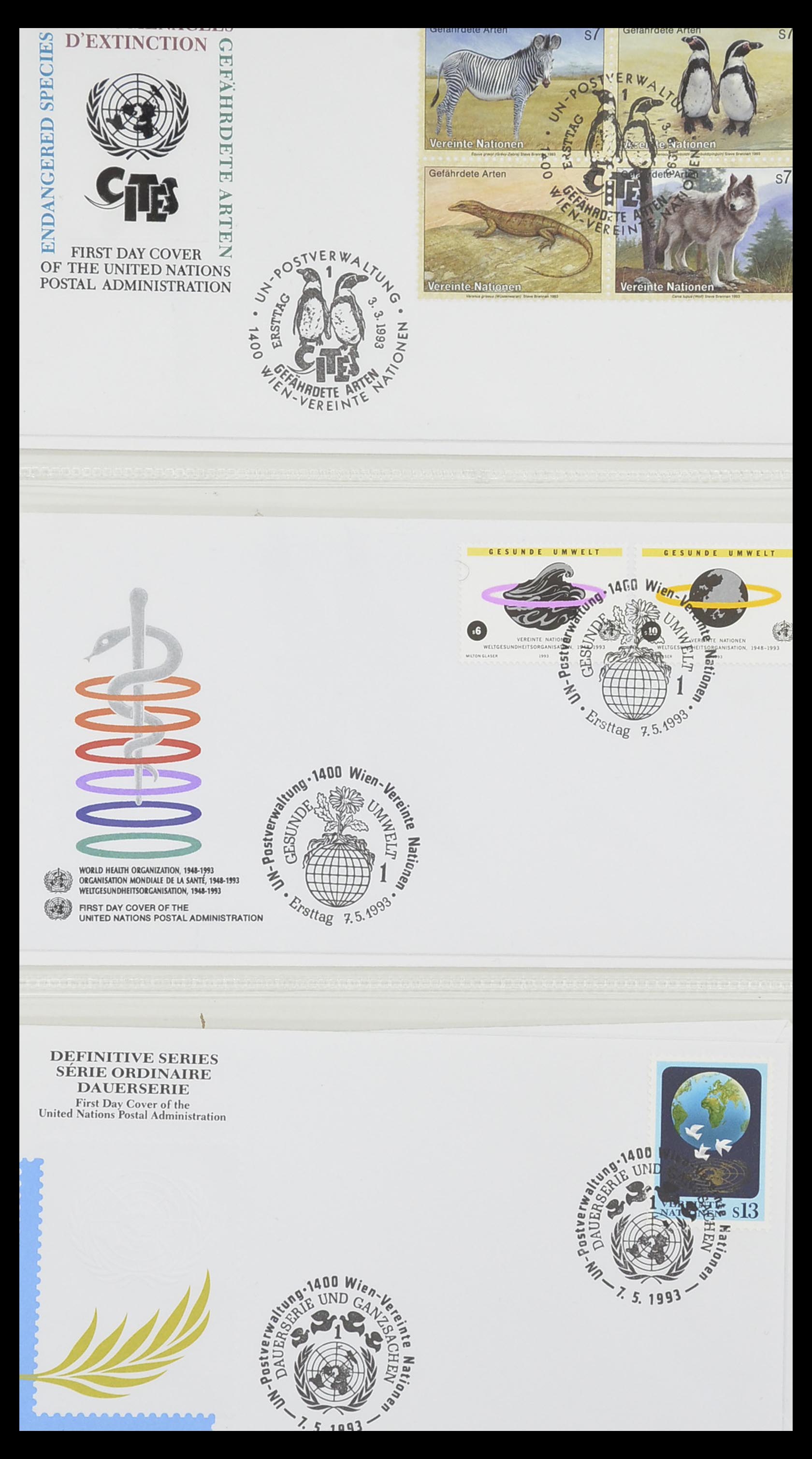 33535 099 - Postzegelverzameling 33535 Verenigde Naties 1951-2008.