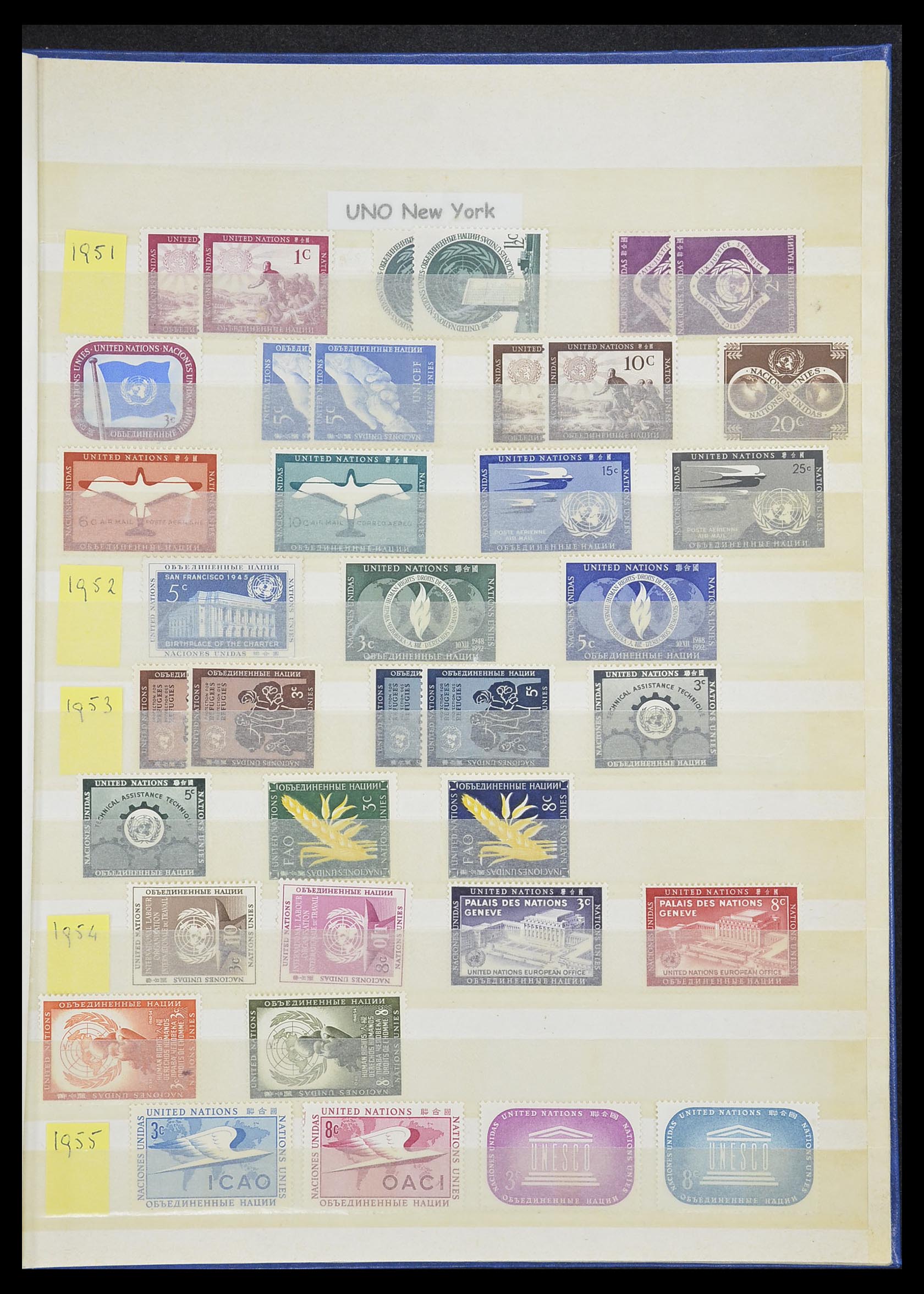 33535 438 - Postzegelverzameling 33535 Verenigde Naties 1951-2008.