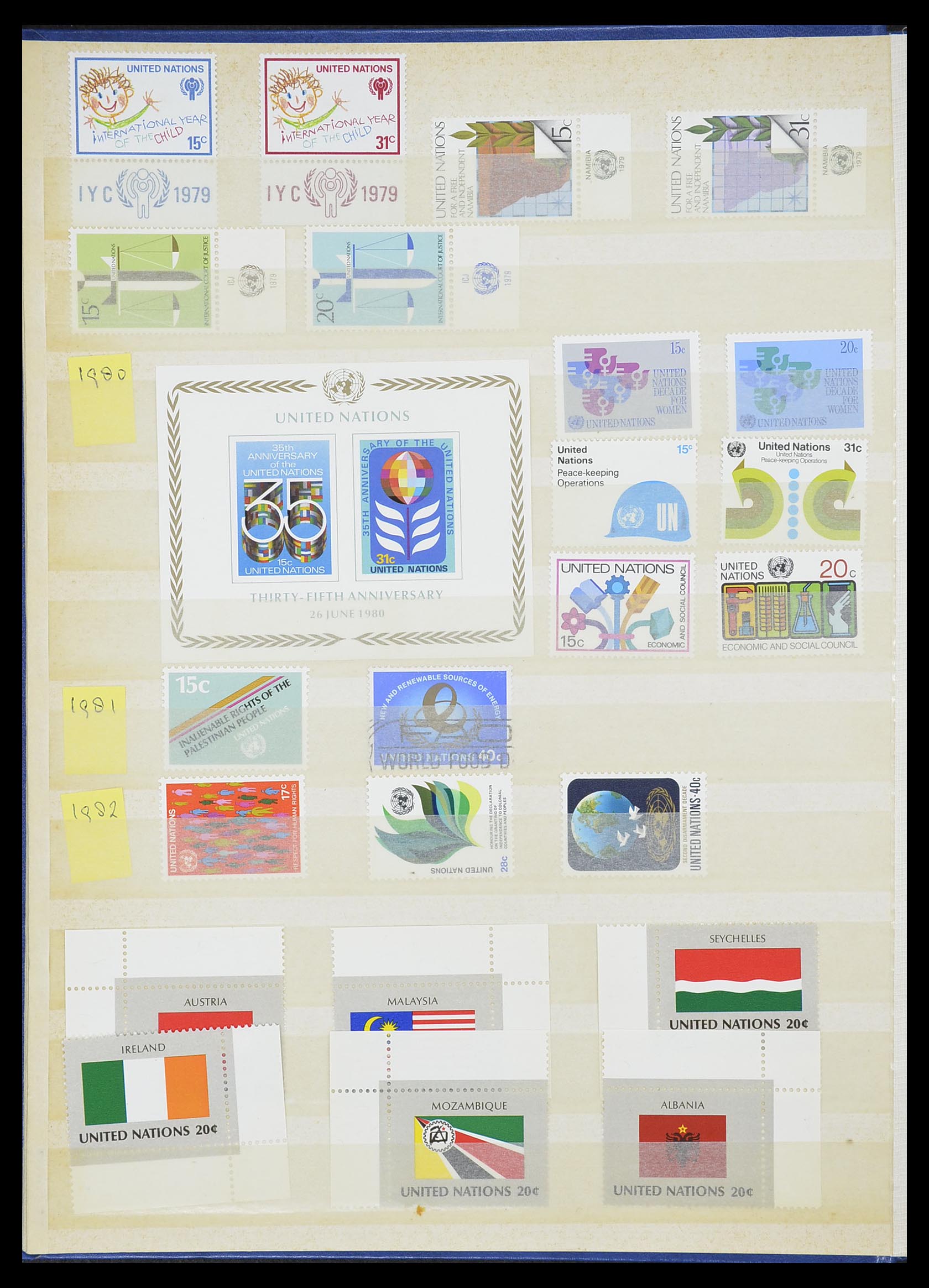 33535 447 - Postzegelverzameling 33535 Verenigde Naties 1951-2008.