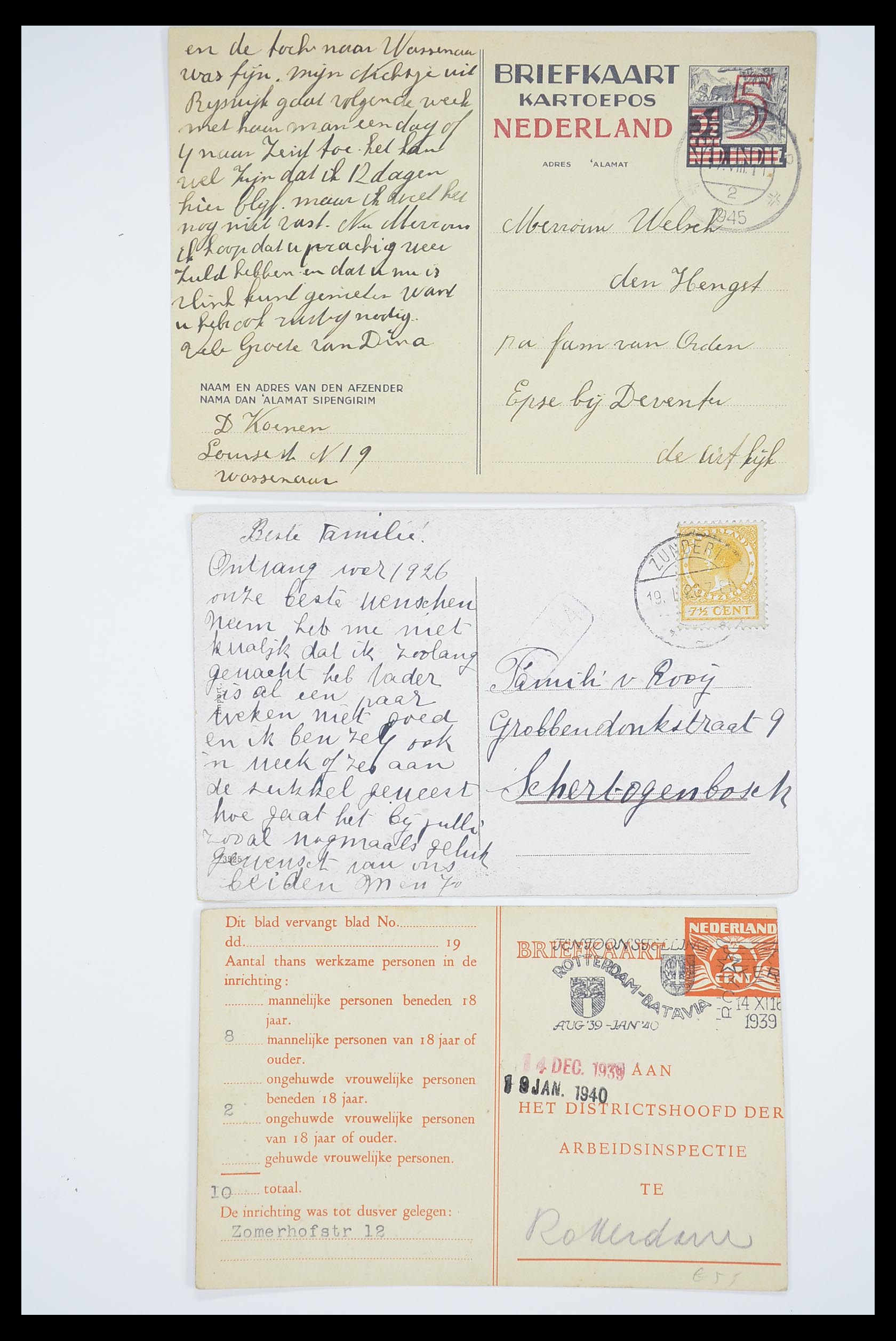33536 013 - Stamp collection 33536 Netherlands covers 1800-1950.