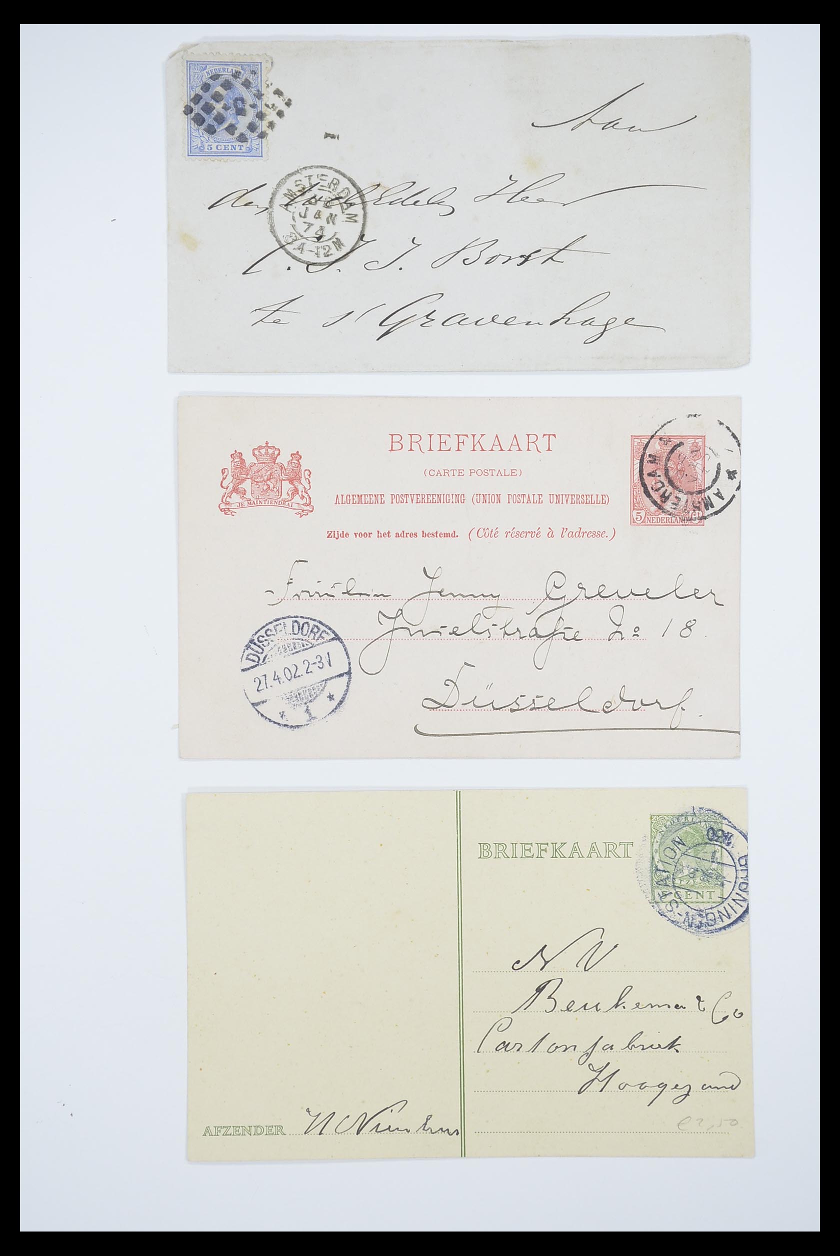 33536 015 - Stamp collection 33536 Netherlands covers 1800-1950.