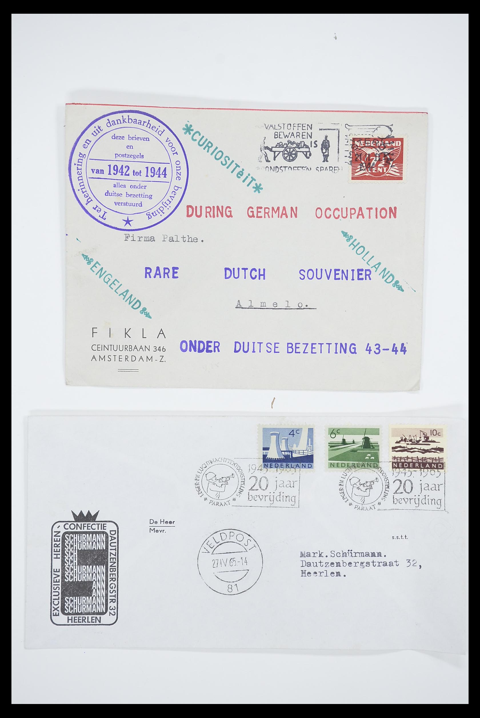 33536 043 - Stamp collection 33536 Netherlands covers 1800-1950.