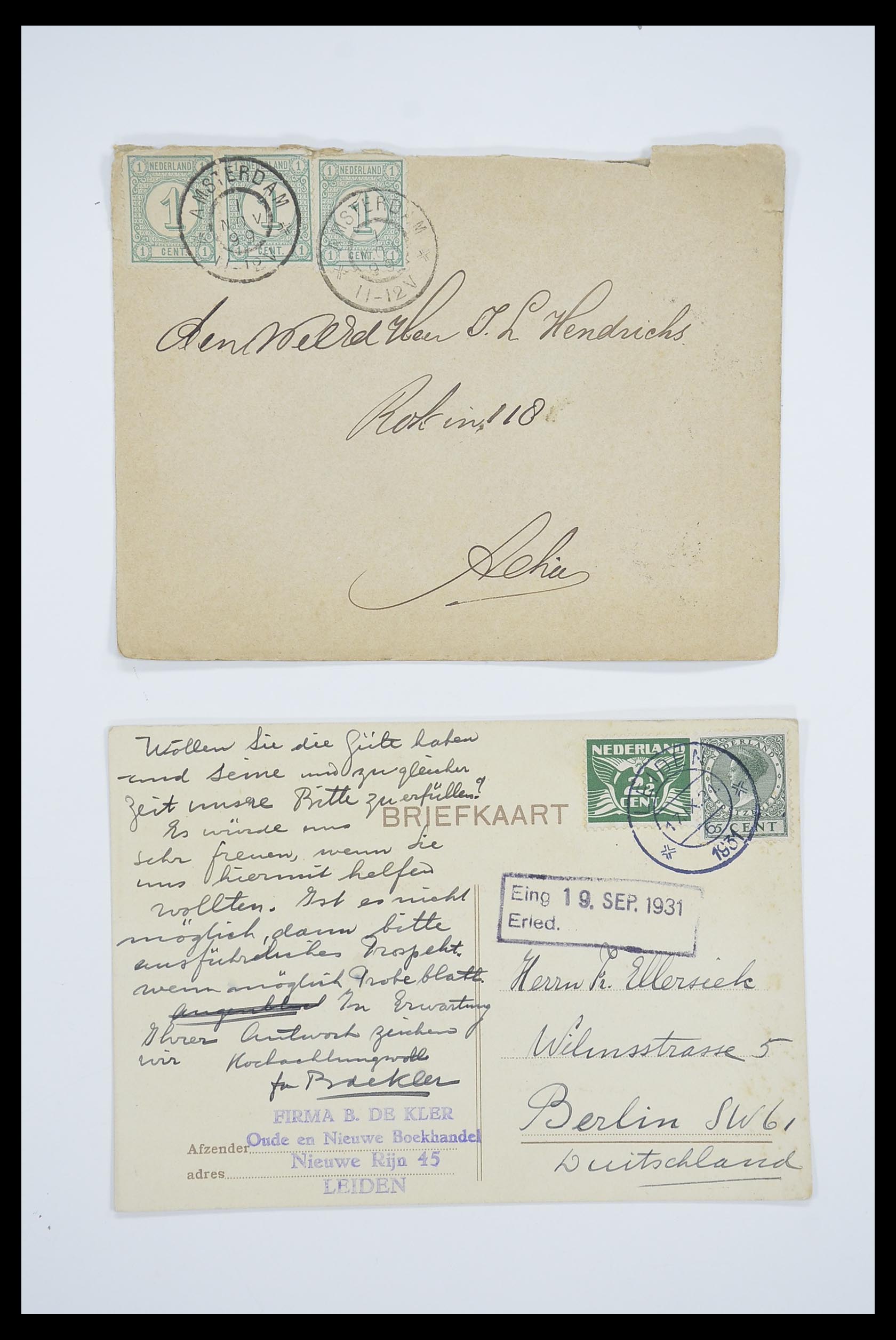 33536 071 - Stamp collection 33536 Netherlands covers 1800-1950.
