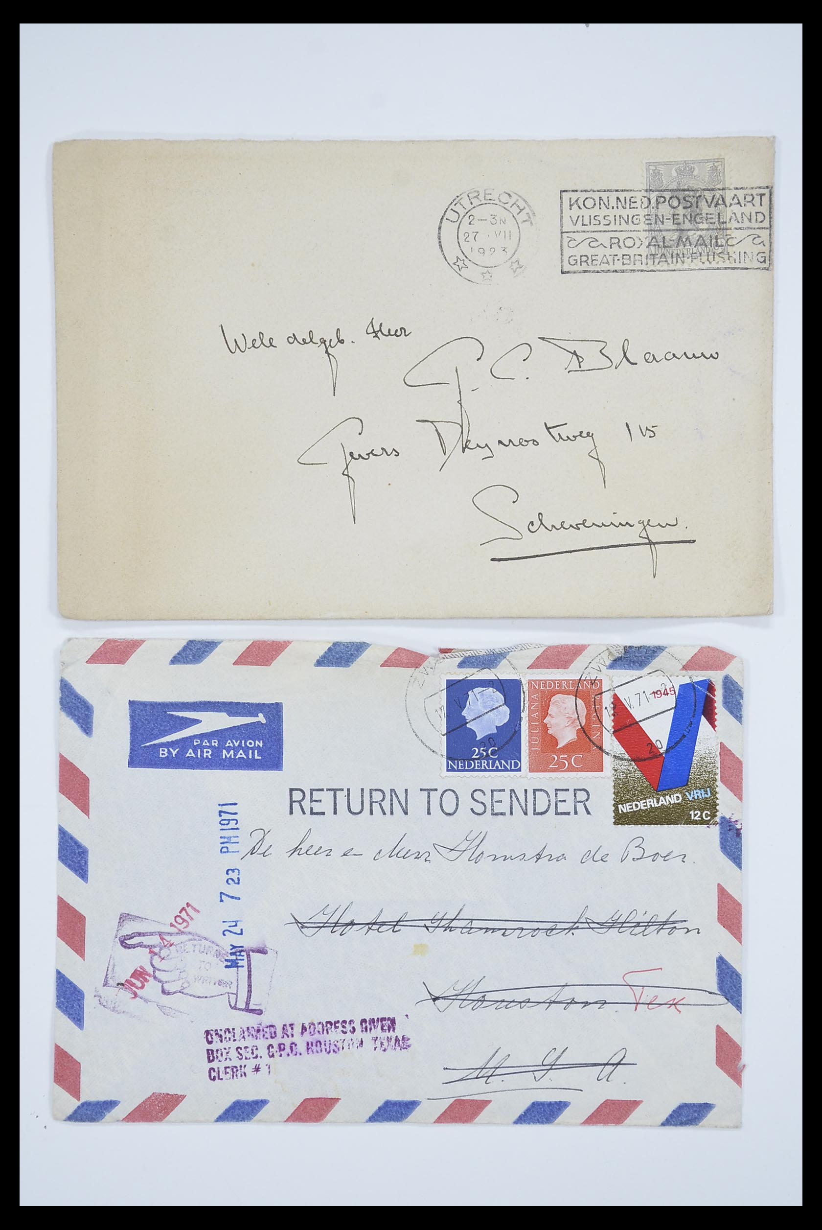 33536 076 - Stamp collection 33536 Netherlands covers 1800-1950.