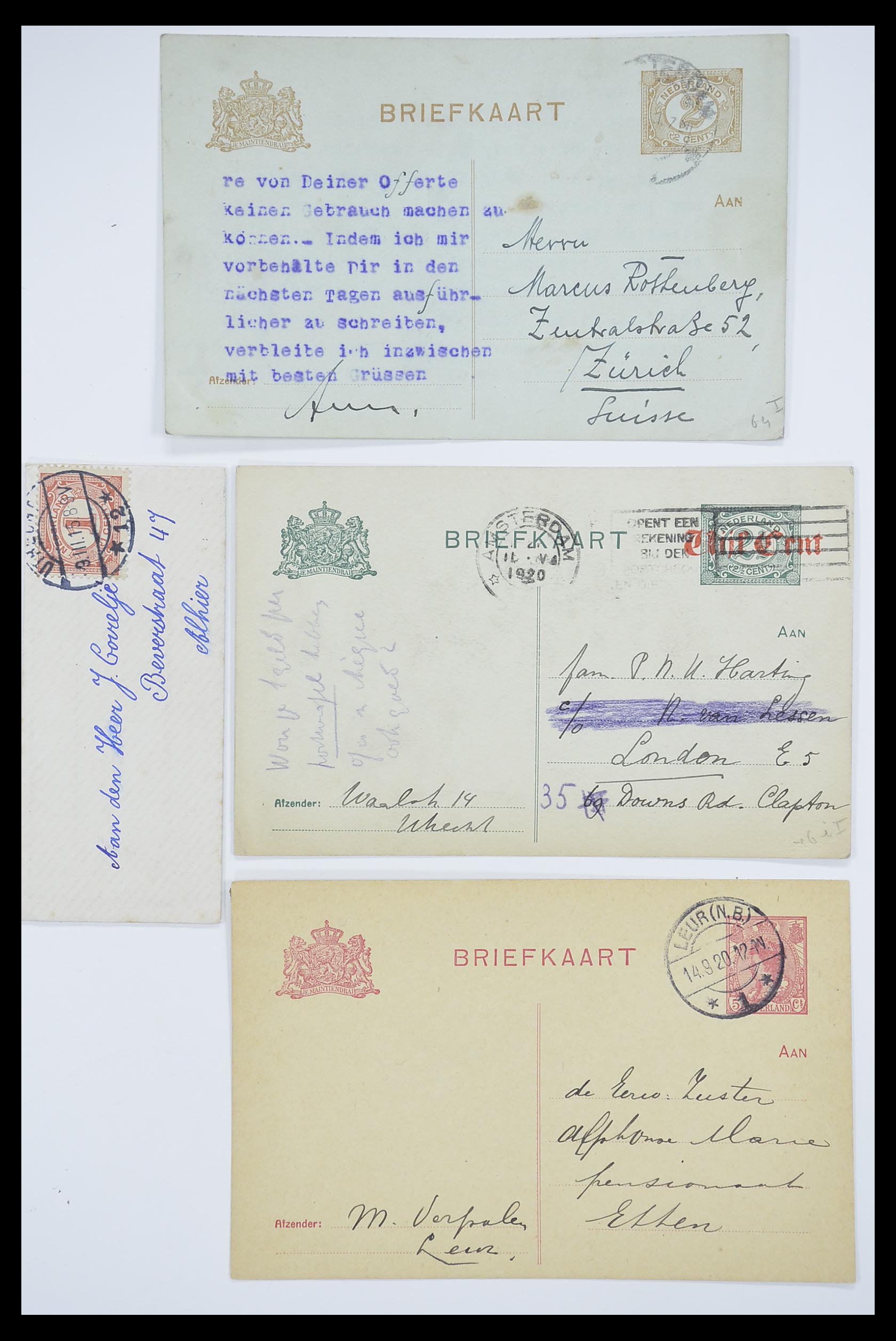33536 079 - Stamp collection 33536 Netherlands covers 1800-1950.