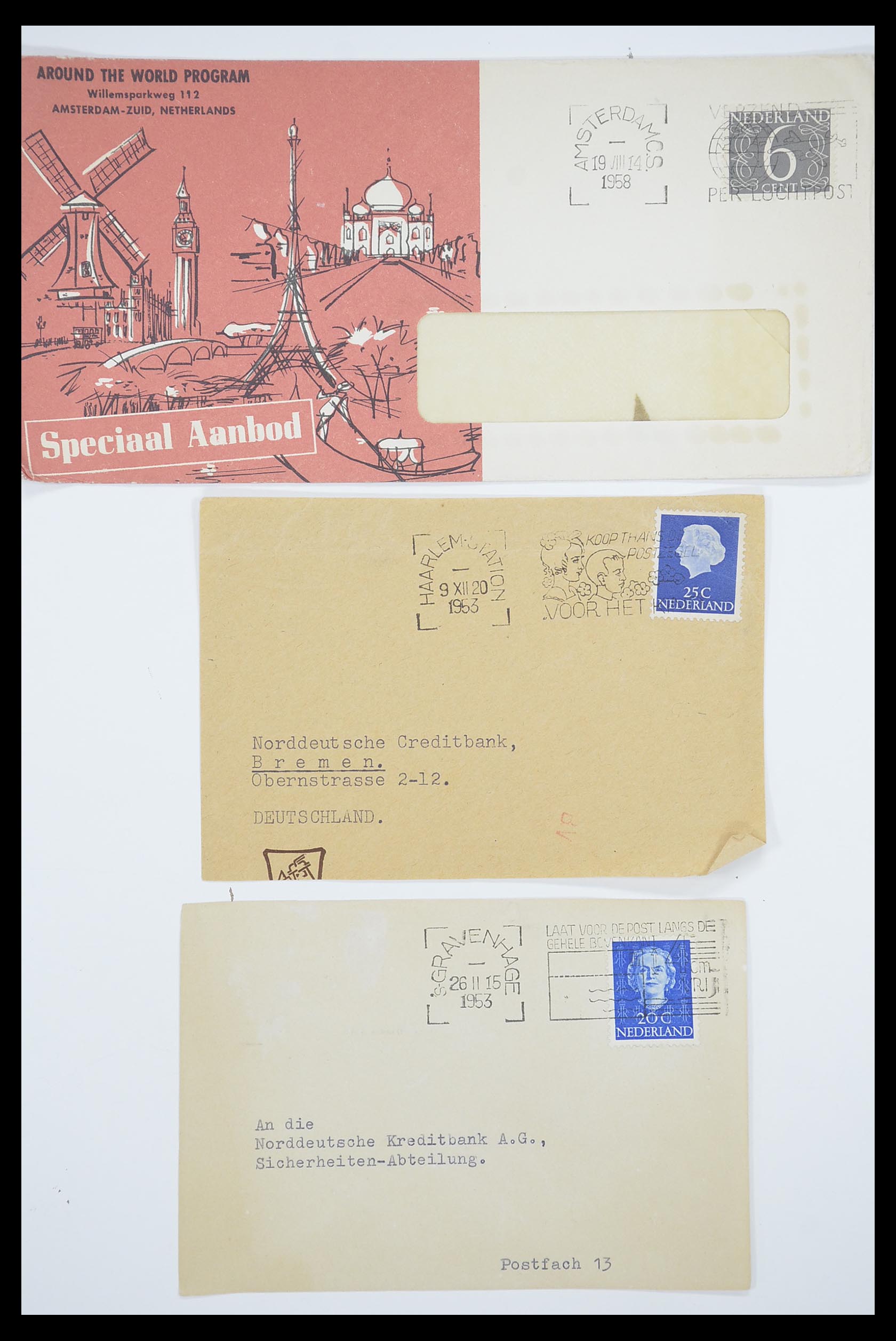 33536 091 - Stamp collection 33536 Netherlands covers 1800-1950.