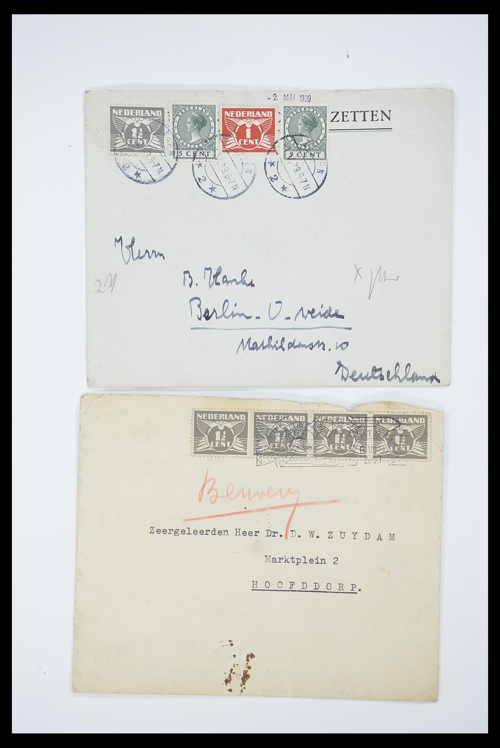 33536 201 - Stamp collection 33536 Netherlands covers 1800-1950.