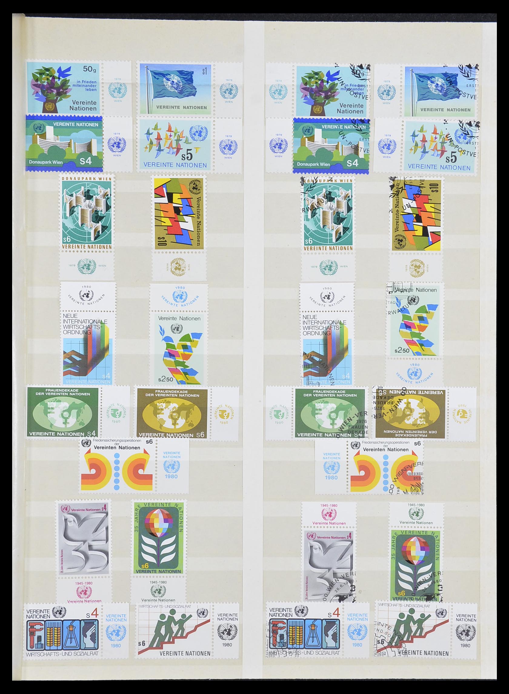 33538 001 - Stamp collection 33538 United Nations until 2017!
