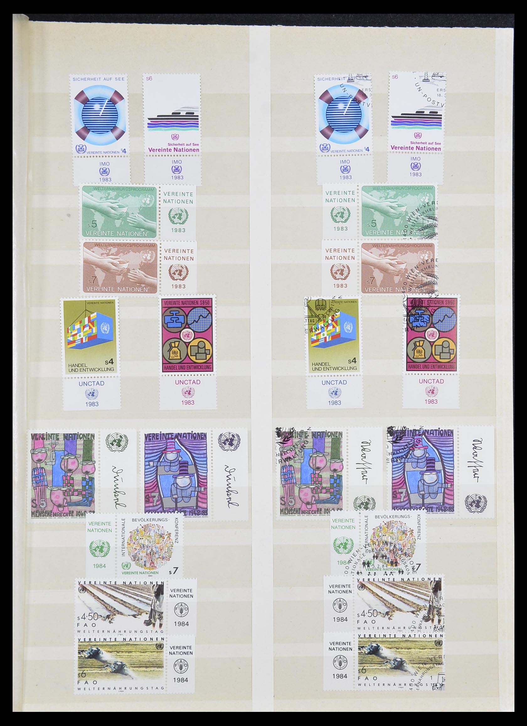 33538 003 - Stamp collection 33538 United Nations until 2017!