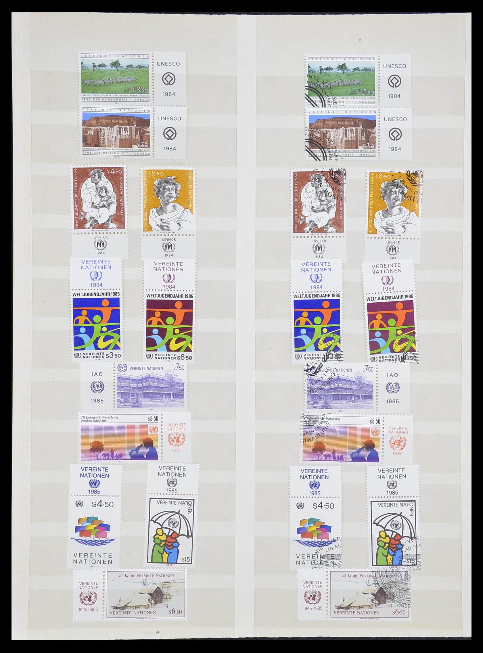 33538 004 - Stamp collection 33538 United Nations until 2017!