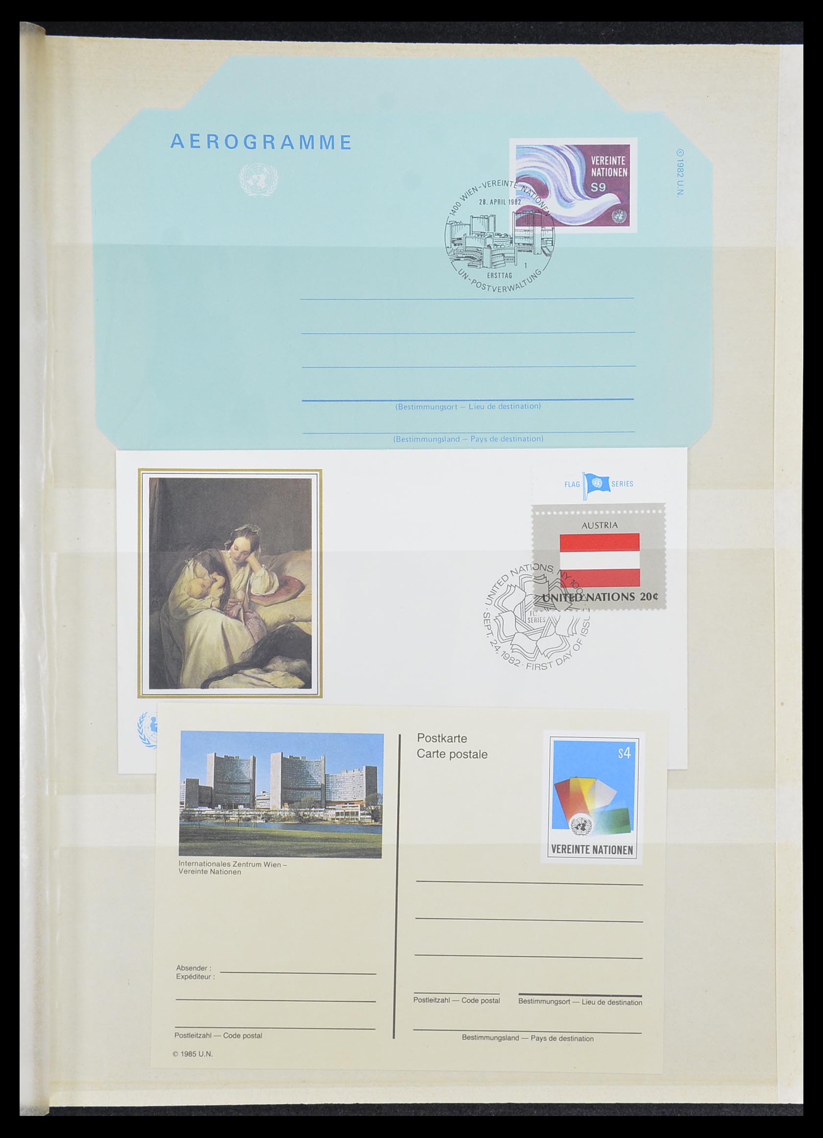 33538 011 - Stamp collection 33538 United Nations until 2017!