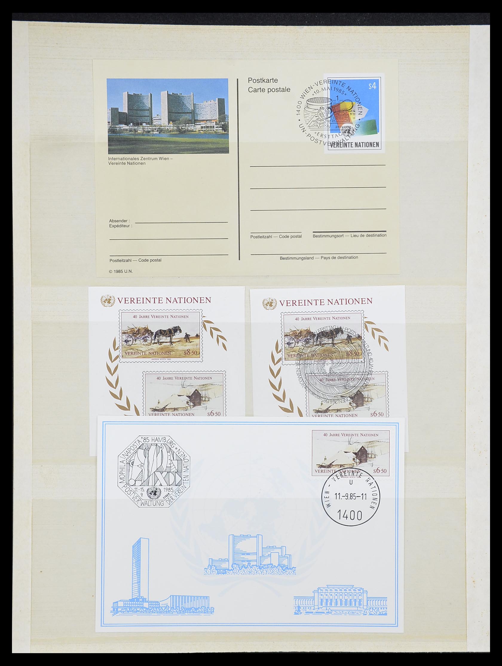 33538 012 - Postzegelverzameling 33538 Verenigde Naties t/m 2017!