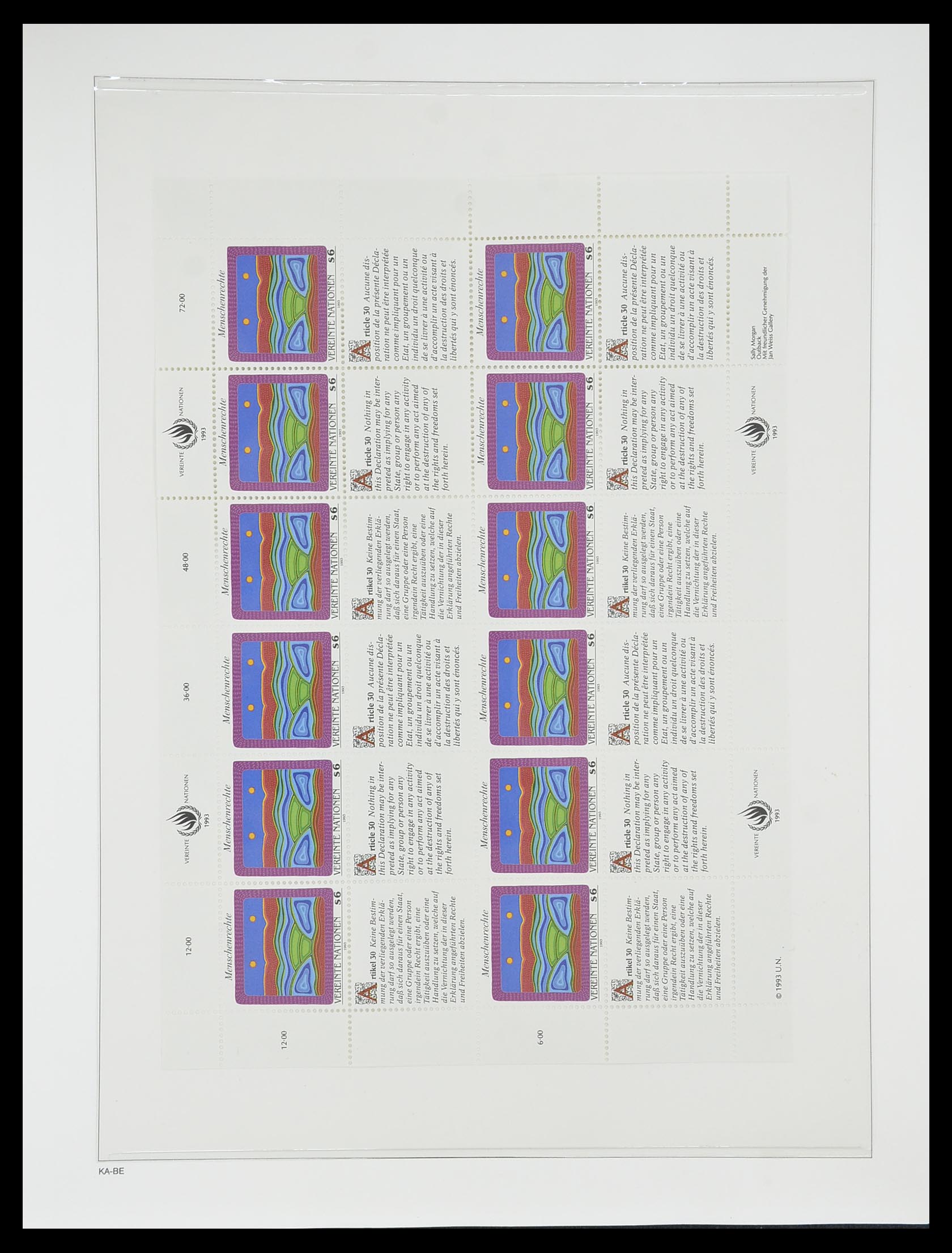 33538 054 - Stamp collection 33538 United Nations until 2017!