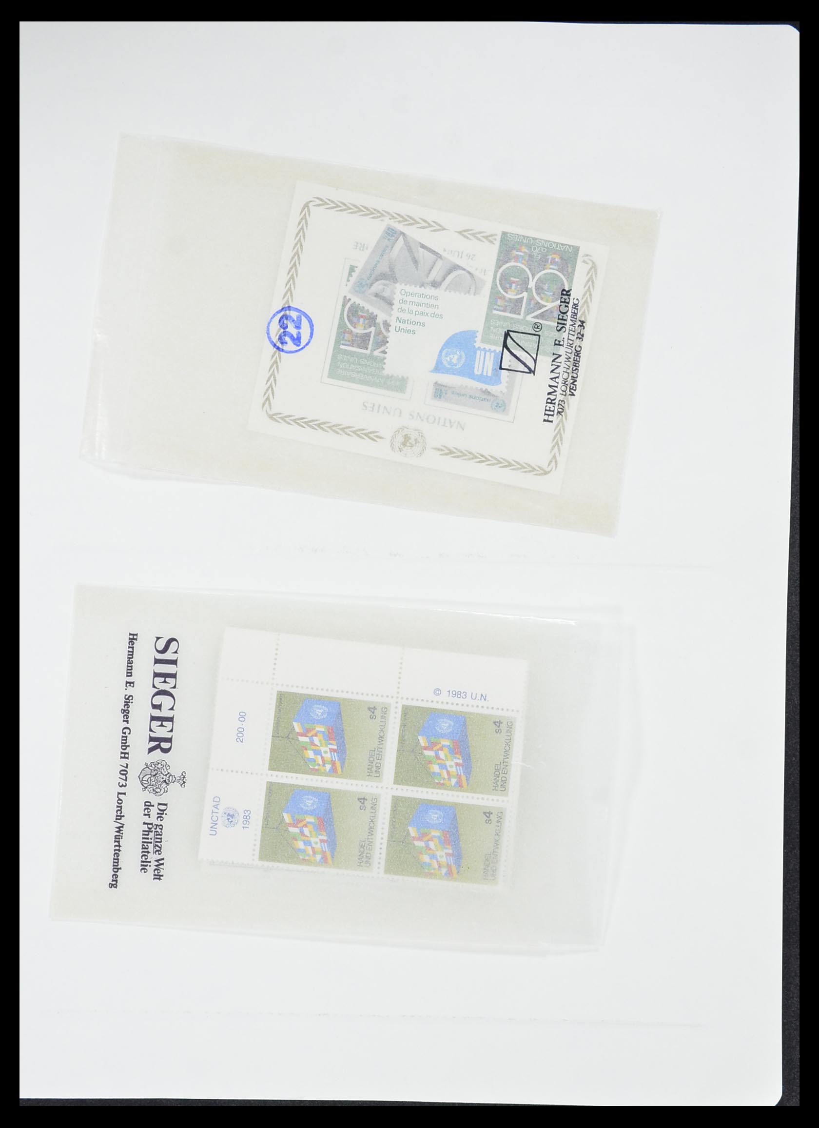 33538 520 - Stamp collection 33538 United Nations until 2017!