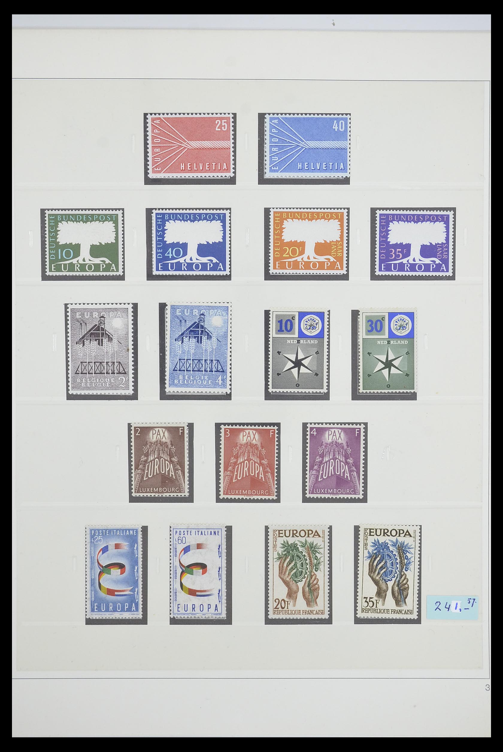 33539 0006 - Postzegelverzameling 33539 Europa CEPT 1942-2008.