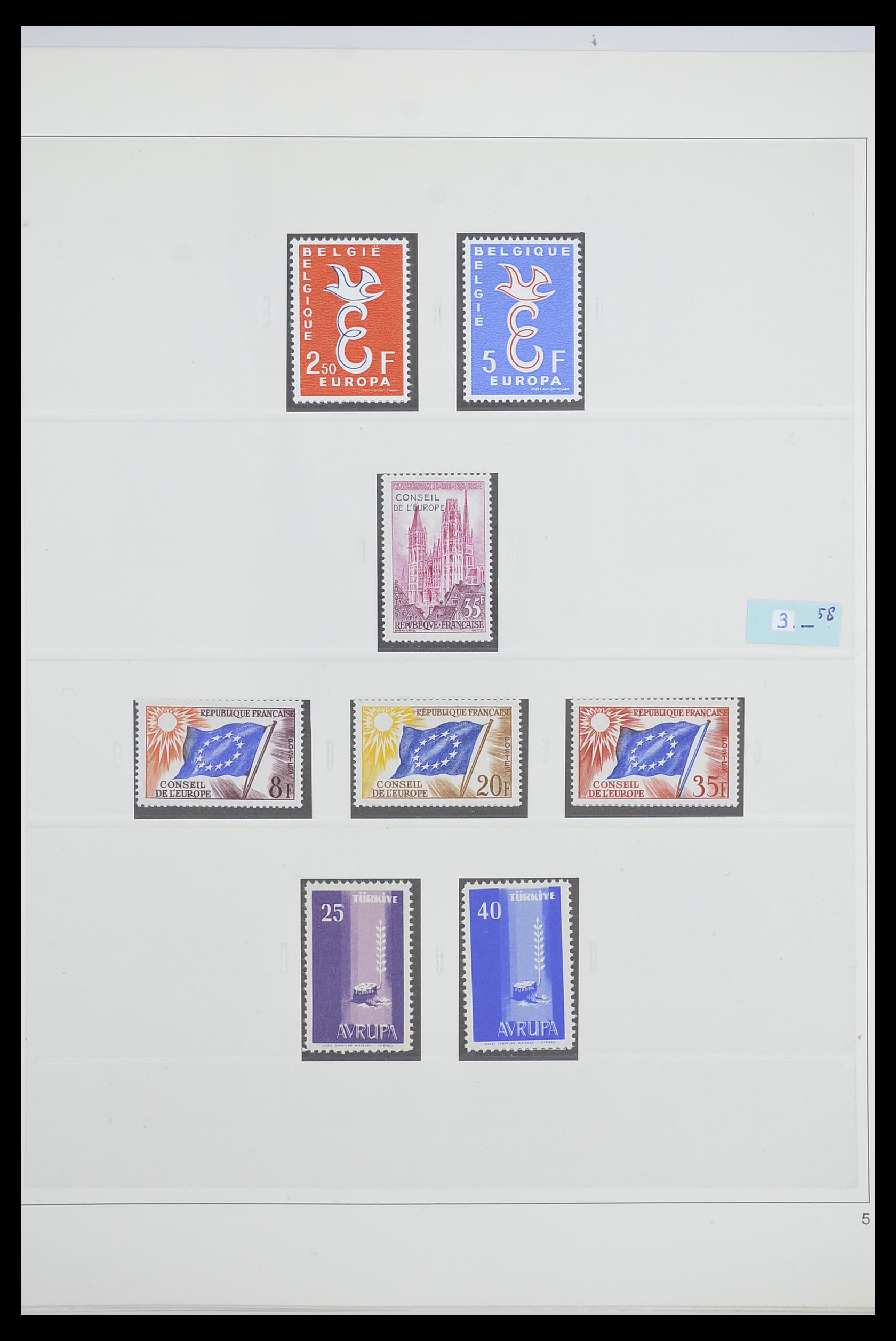33539 0008 - Postzegelverzameling 33539 Europa CEPT 1942-2008.