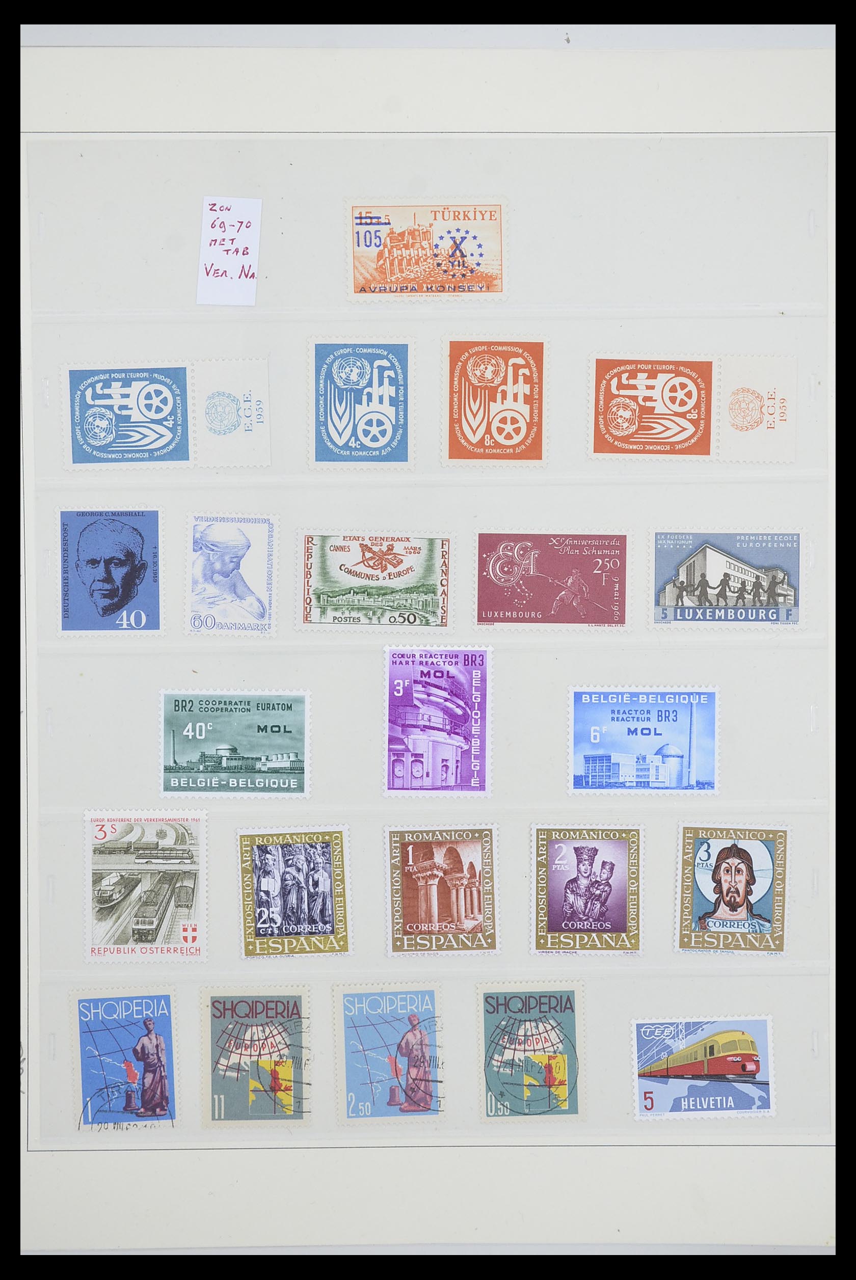 33539 0010 - Postzegelverzameling 33539 Europa CEPT 1942-2008.