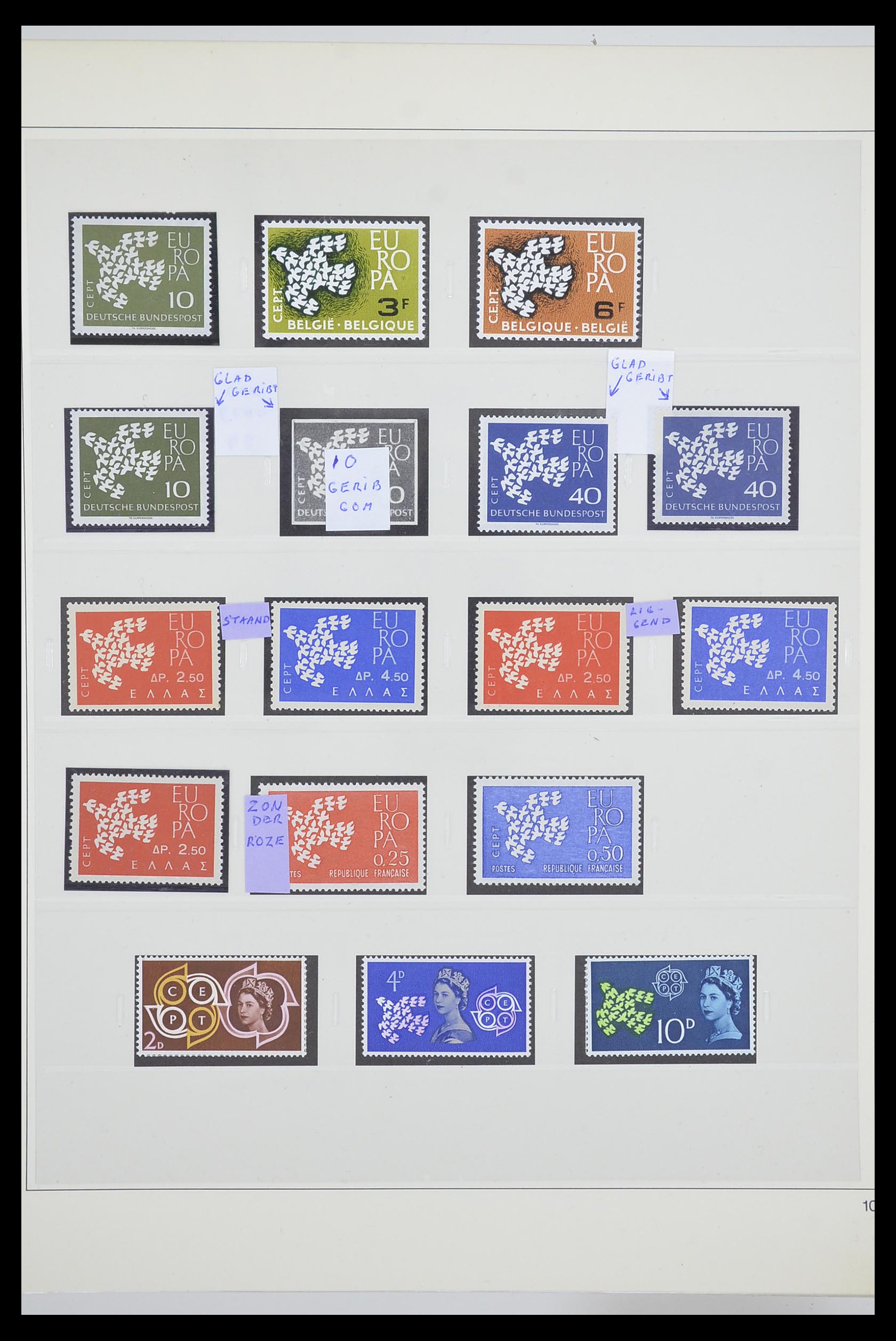 33539 0014 - Postzegelverzameling 33539 Europa CEPT 1942-2008.