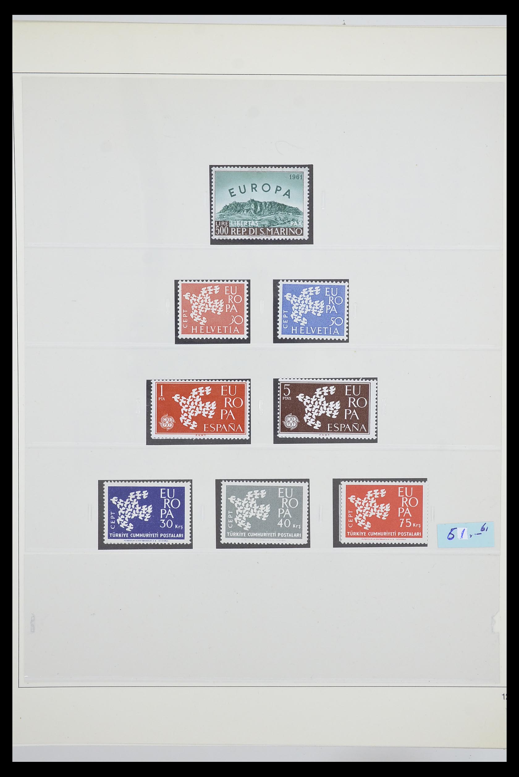 33539 0016 - Postzegelverzameling 33539 Europa CEPT 1942-2008.