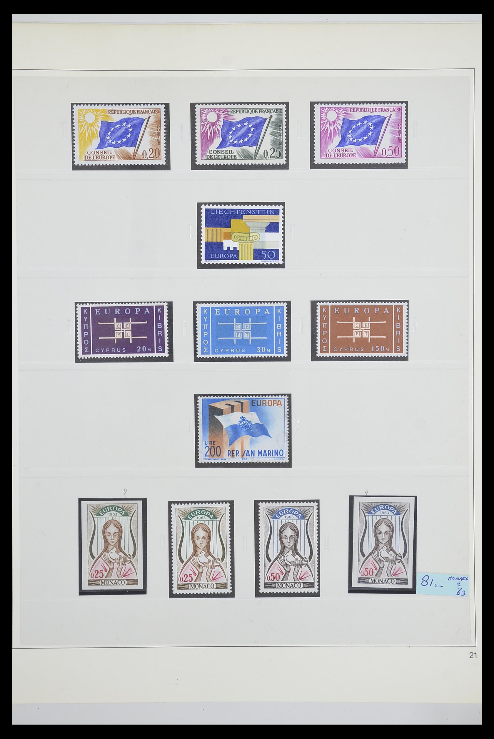 33539 0025 - Postzegelverzameling 33539 Europa CEPT 1942-2008.
