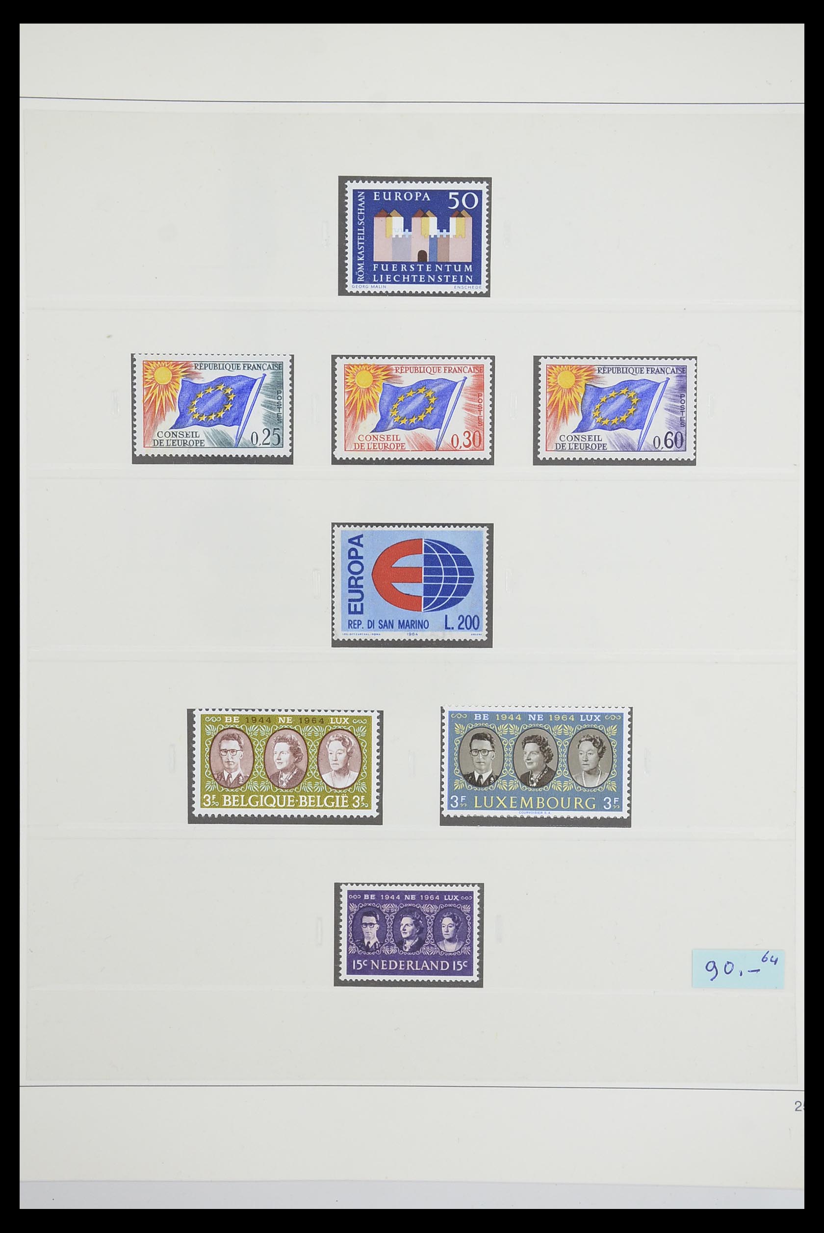 33539 0030 - Postzegelverzameling 33539 Europa CEPT 1942-2008.