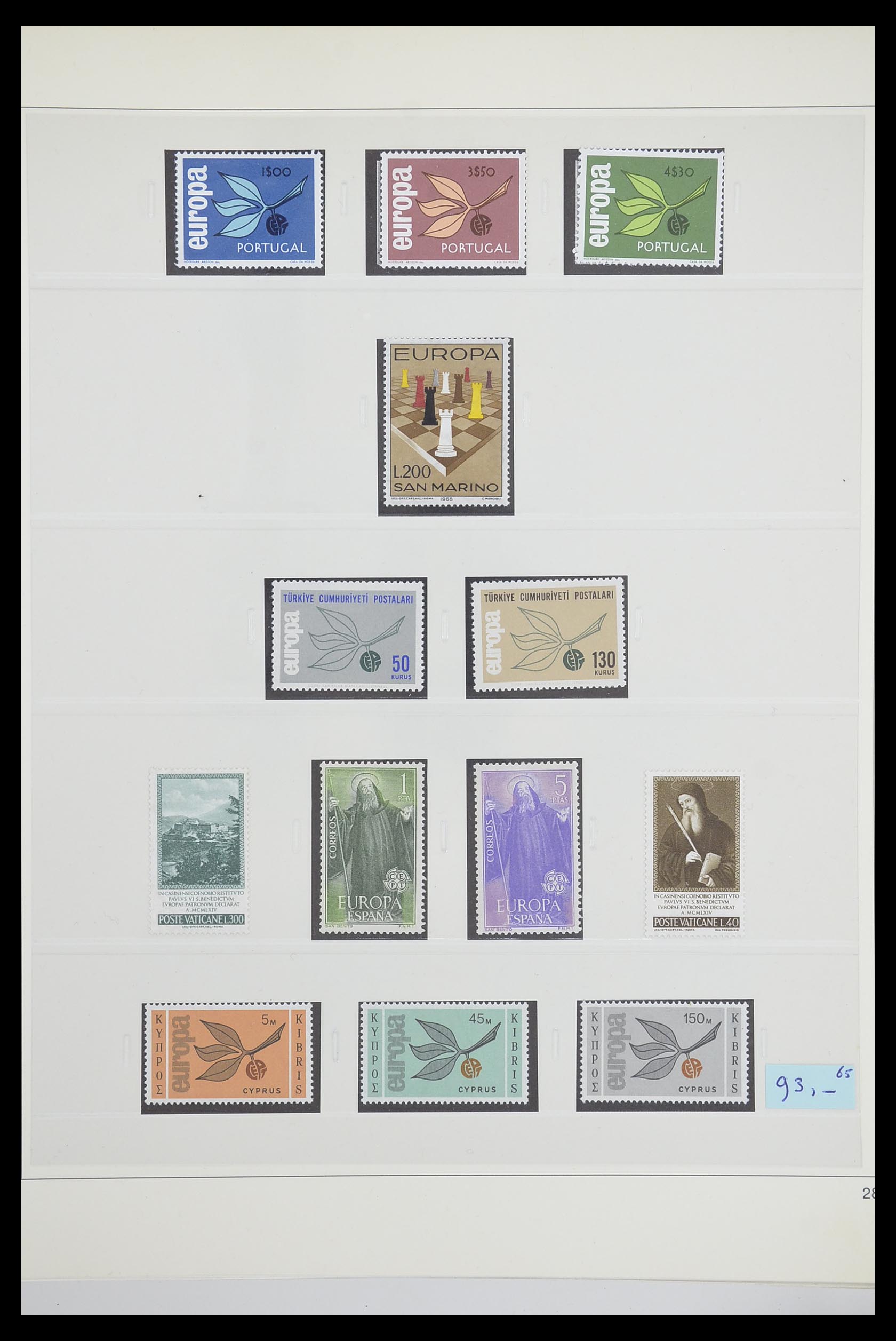 33539 0033 - Postzegelverzameling 33539 Europa CEPT 1942-2008.