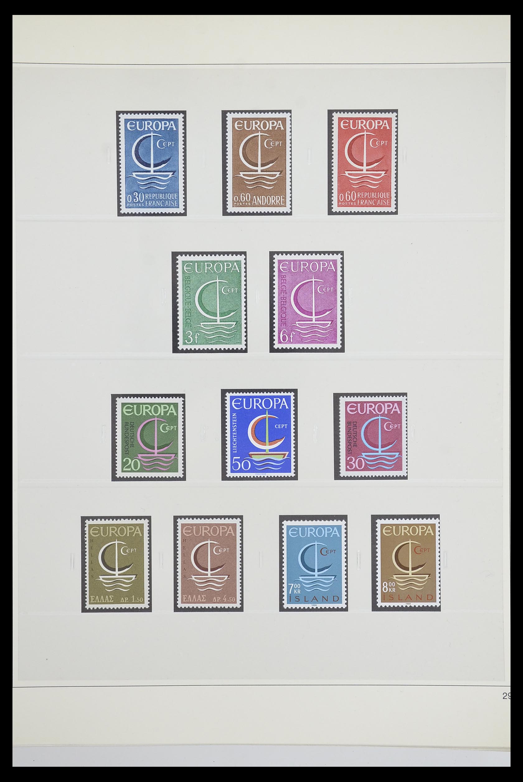 33539 0034 - Postzegelverzameling 33539 Europa CEPT 1942-2008.