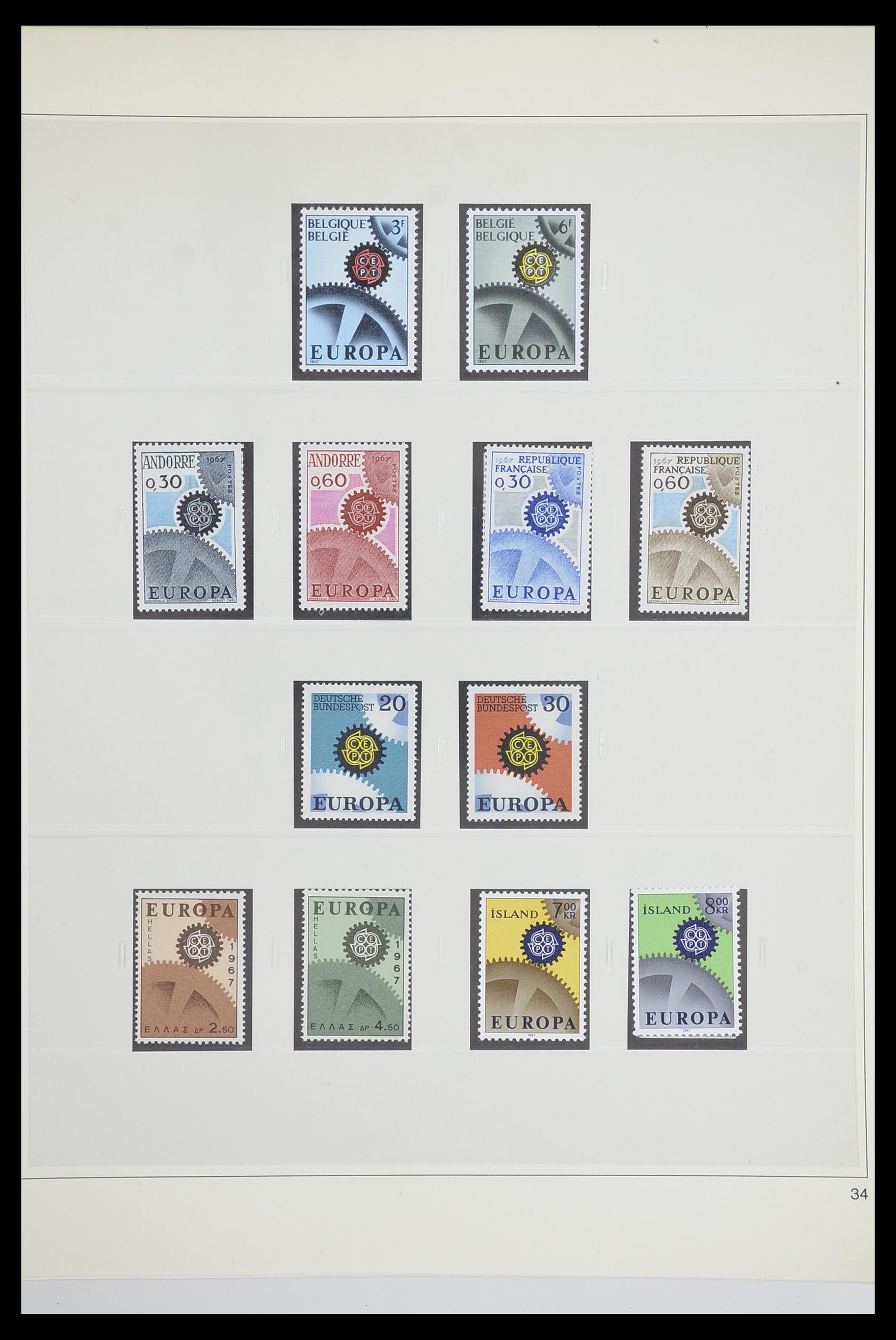 33539 0039 - Postzegelverzameling 33539 Europa CEPT 1942-2008.