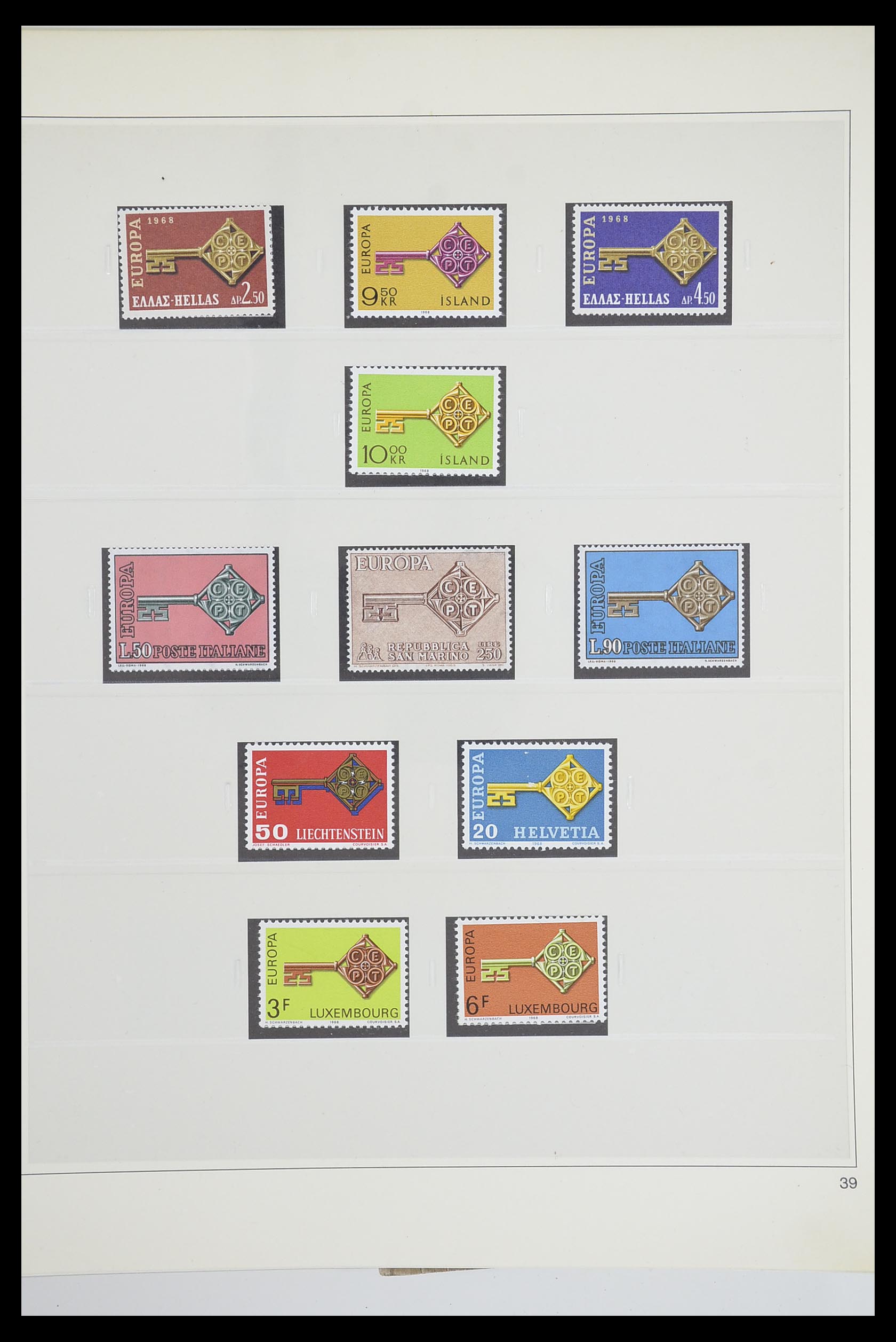 33539 0047 - Postzegelverzameling 33539 Europa CEPT 1942-2008.