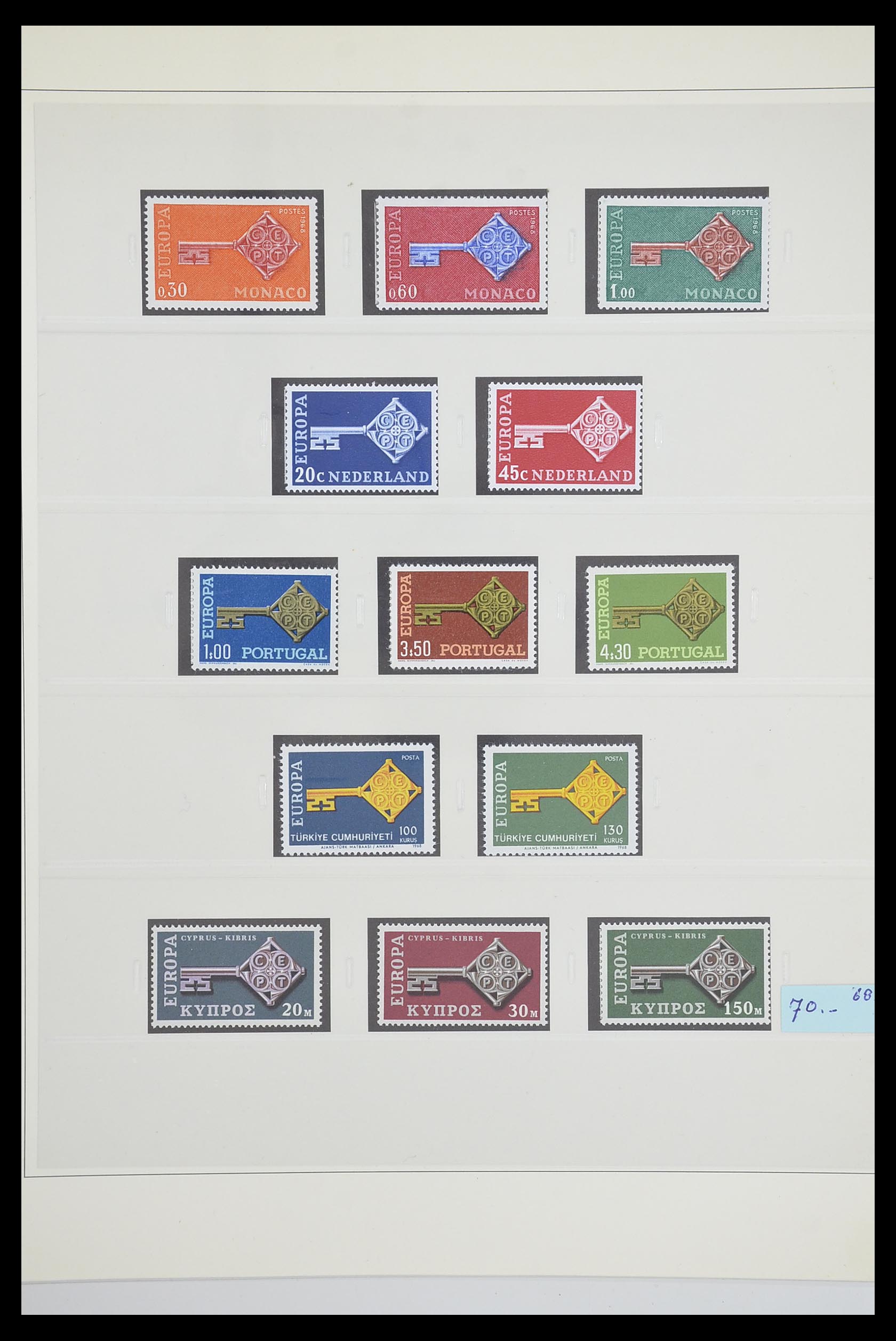 33539 0048 - Postzegelverzameling 33539 Europa CEPT 1942-2008.