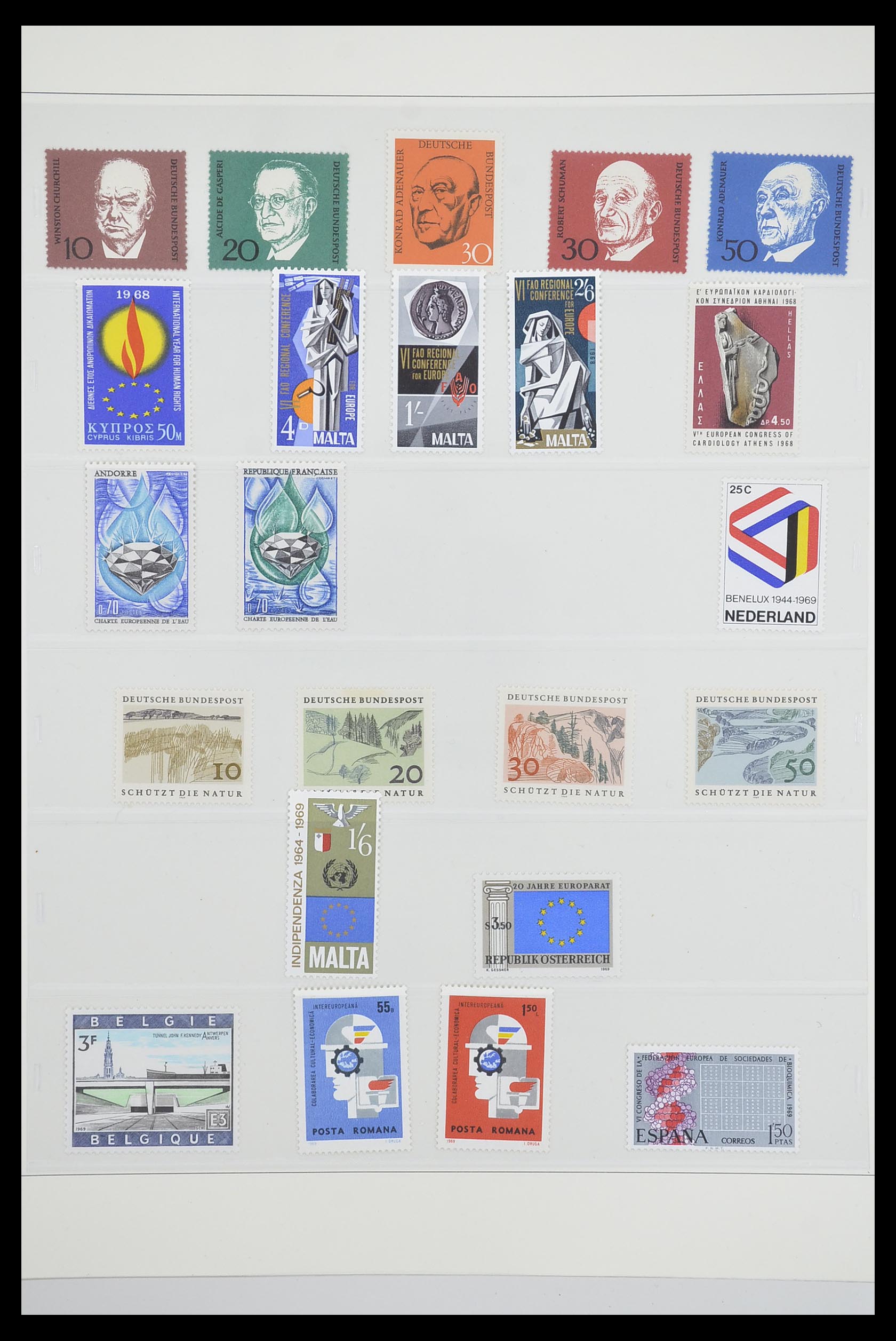 33539 0050 - Postzegelverzameling 33539 Europa CEPT 1942-2008.