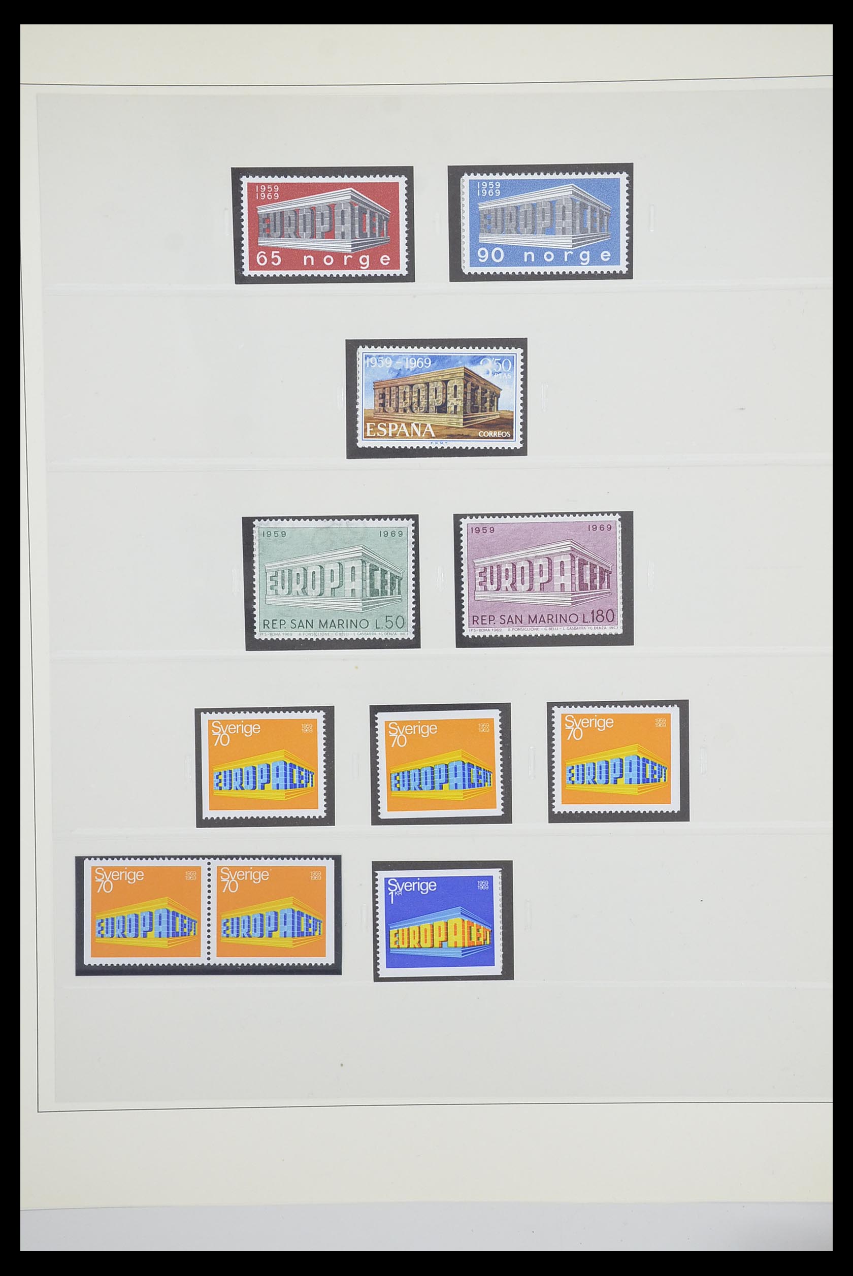 33539 0054 - Postzegelverzameling 33539 Europa CEPT 1942-2008.