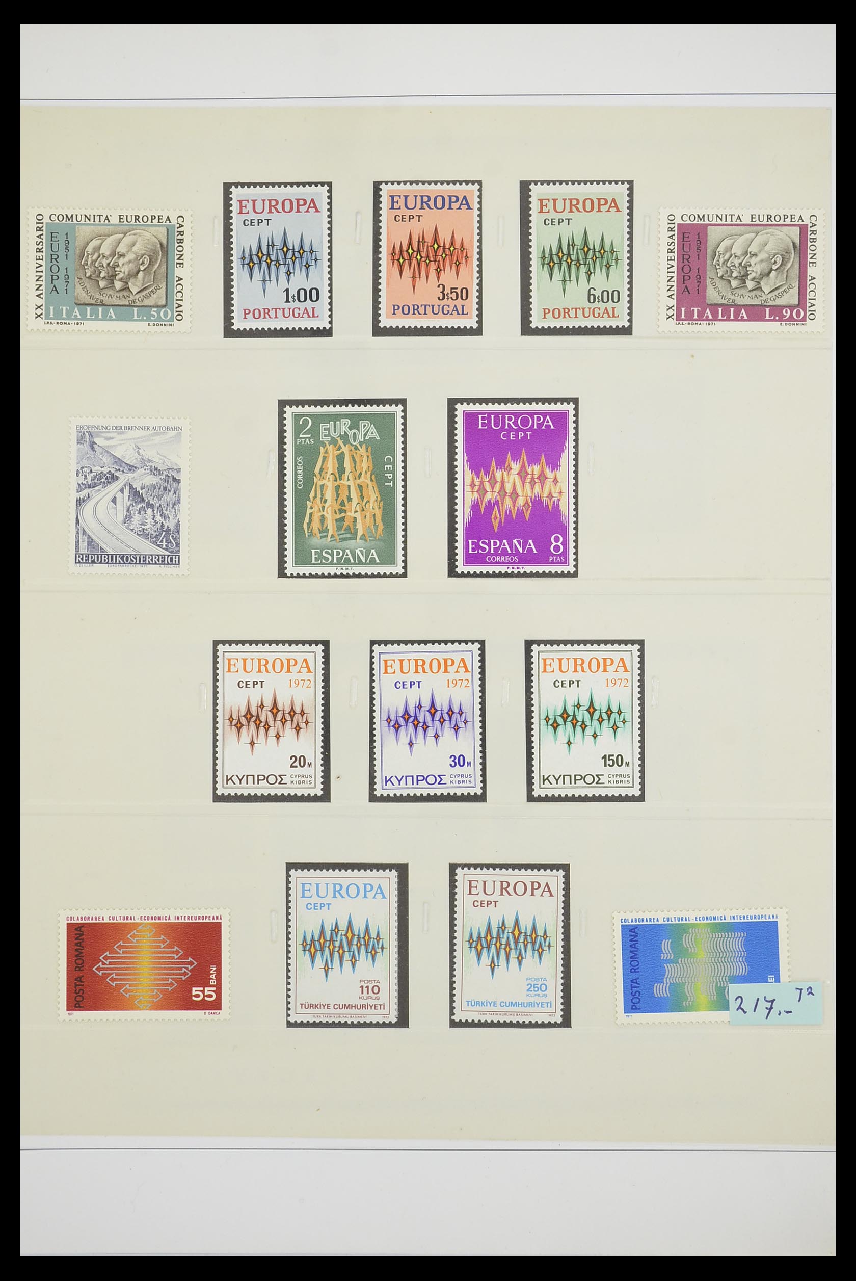 33539 0075 - Postzegelverzameling 33539 Europa CEPT 1942-2008.